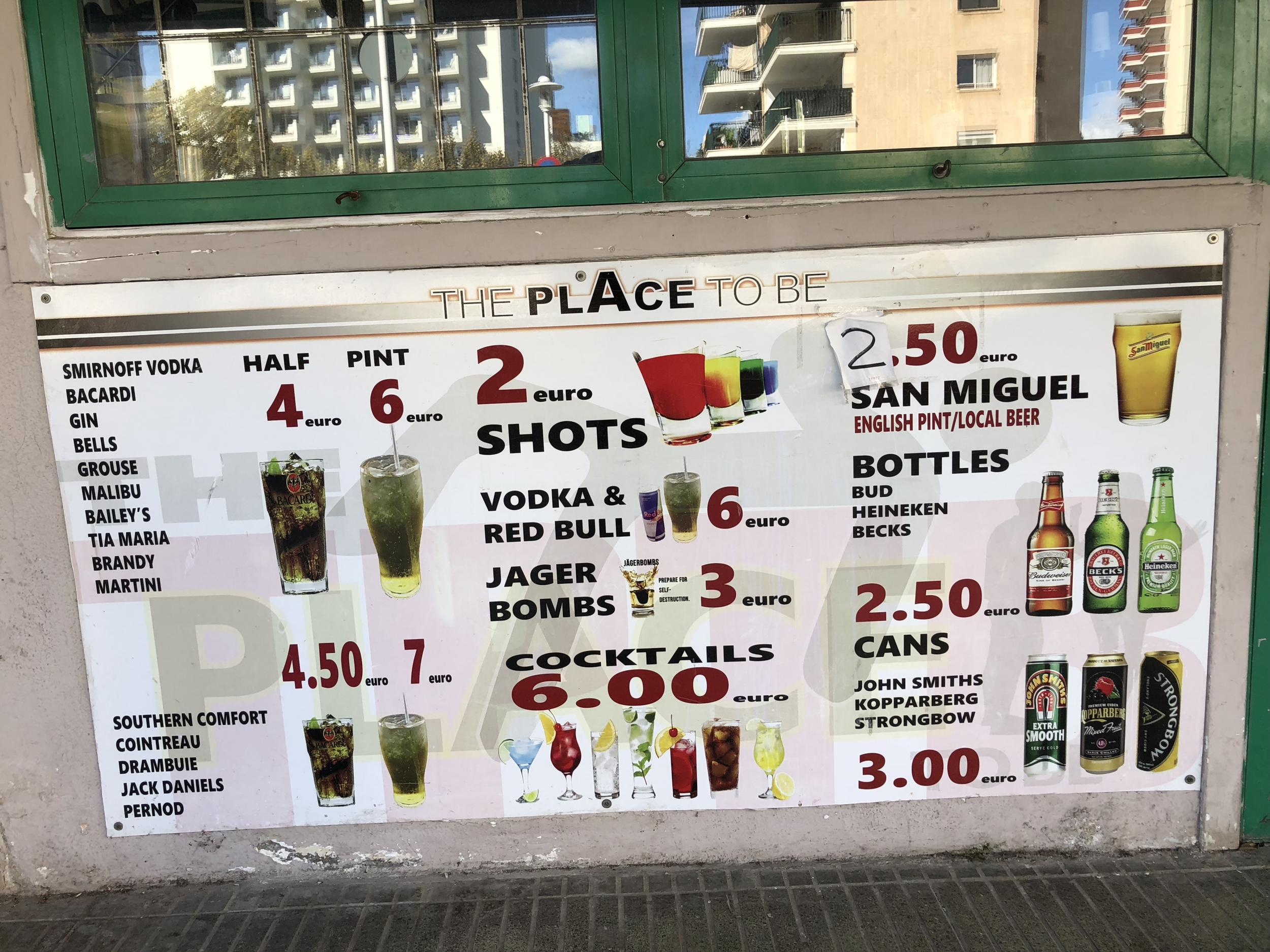 At least the booze is cheap in Magaluf