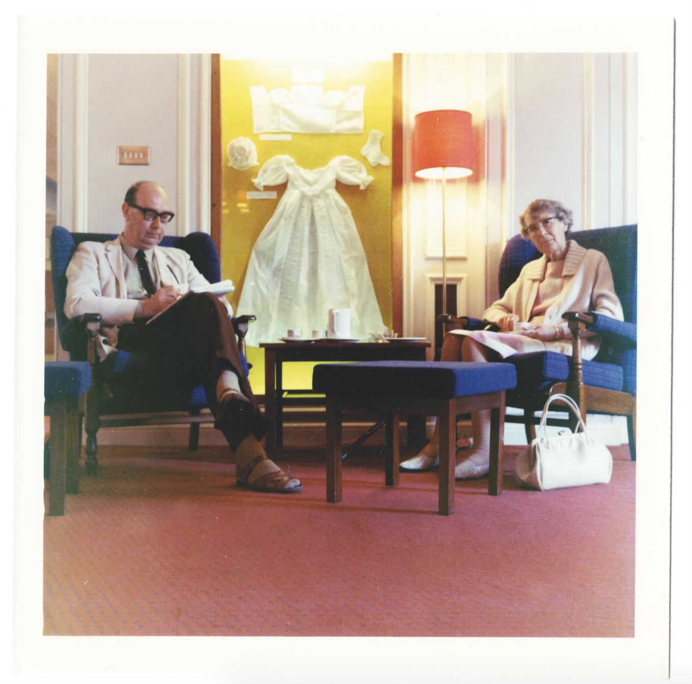 Philip and Eva in the Duke’s Head Hotel, King’s Lynn, July 1971 (The estate of Philip Larkin)