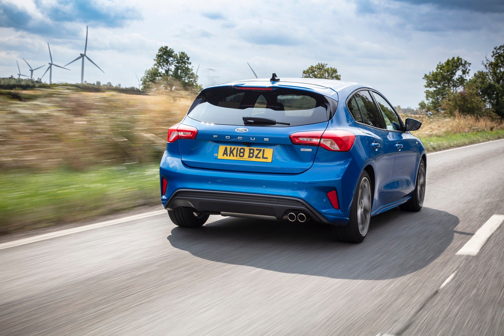 Ford has aimed for a more premium look by pulling the rear lights into the hatch boot