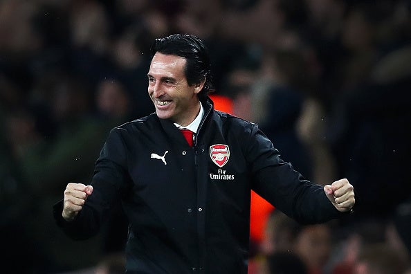 The match will be Unai Emery's first North London derby