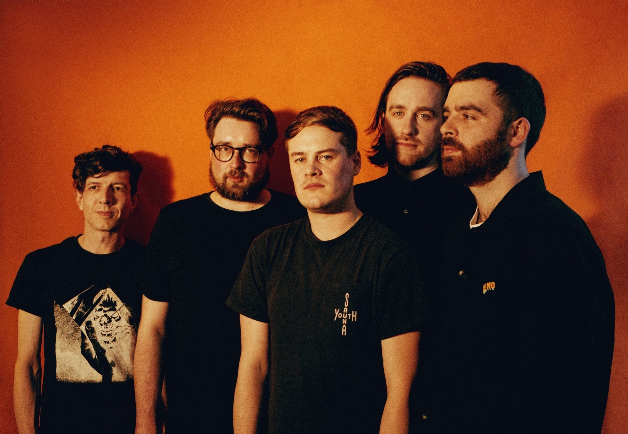 Hookworms frontman Matthew Johnson (second from left) has denied allegations of sexual assault, while the rest of the band have announced that the group has split