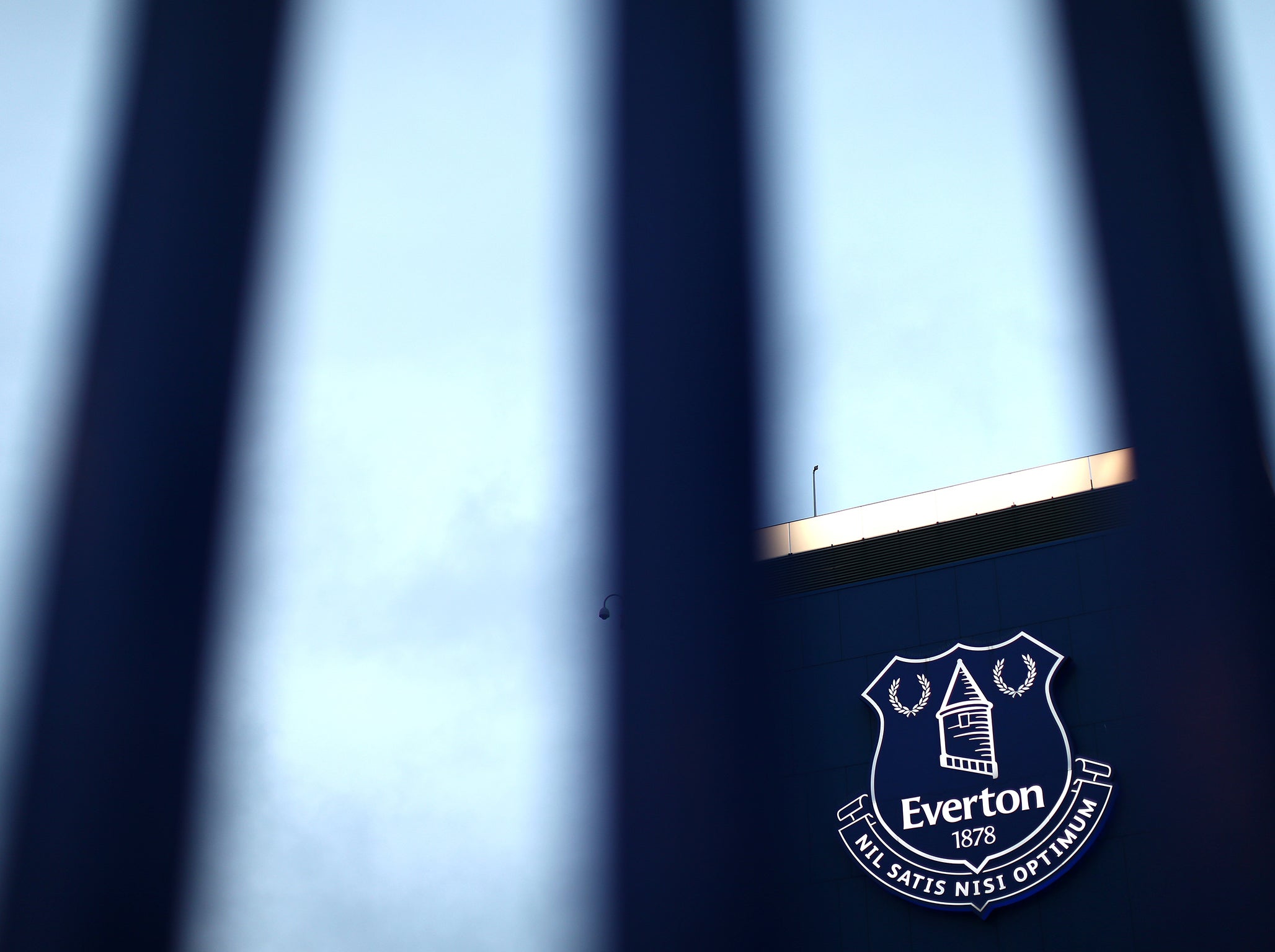 Dave Kelly collects donations outside Goodison Park