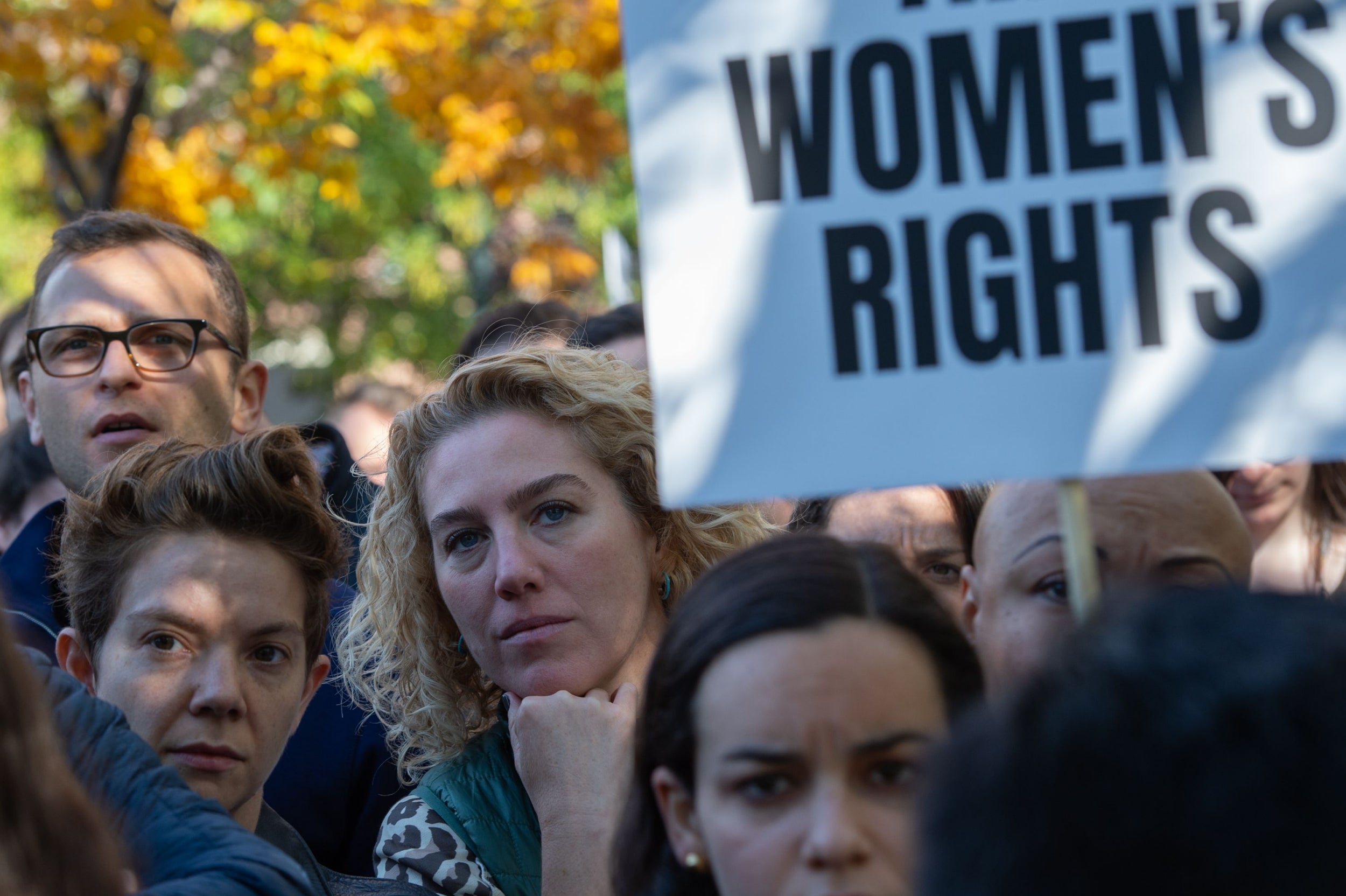 Google employees leave work for a day in November 2018 to protest claims of sexual harassment