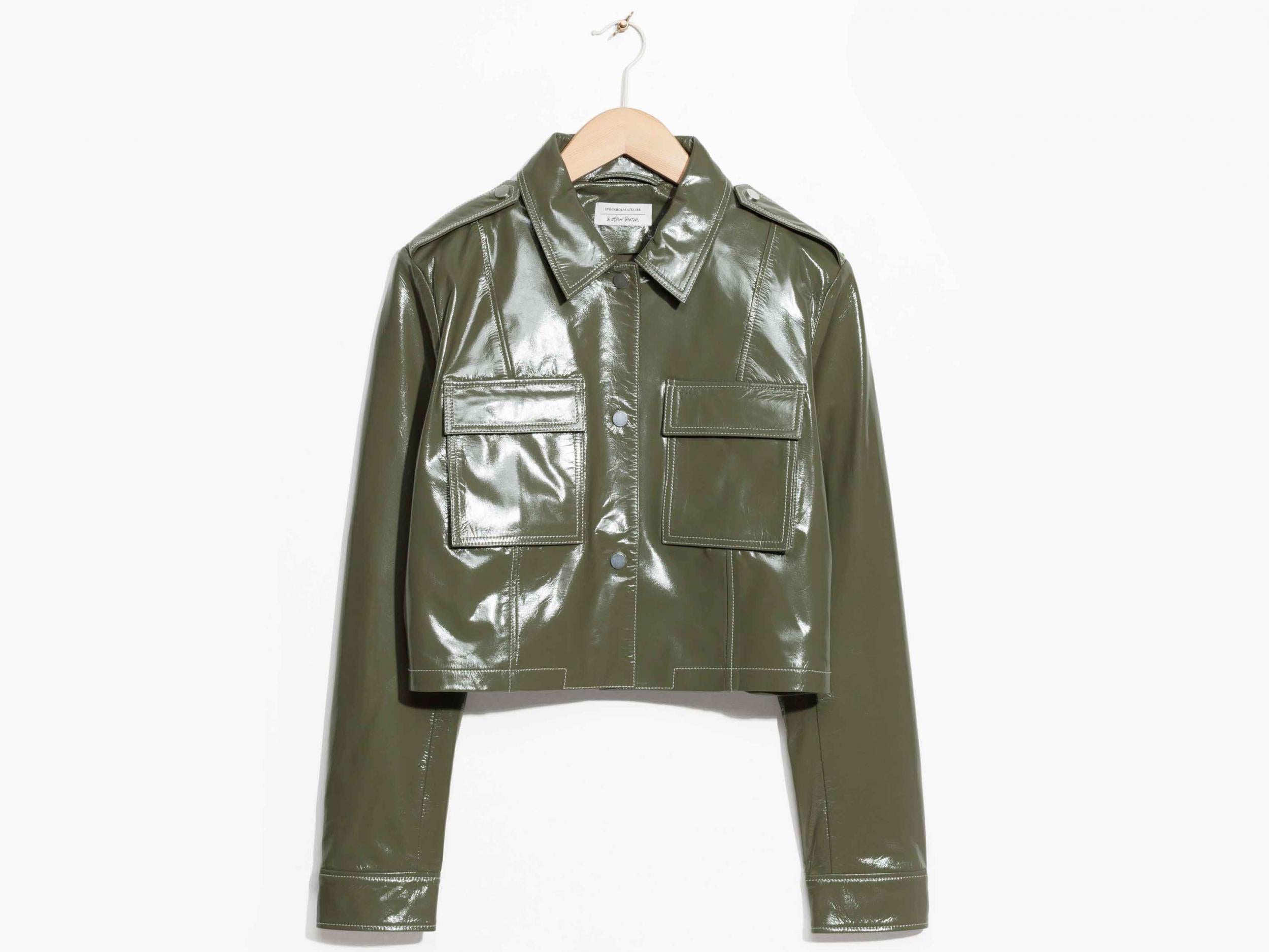 Patent Leather Utilitarian Jacket, £215, &amp; Other Stories