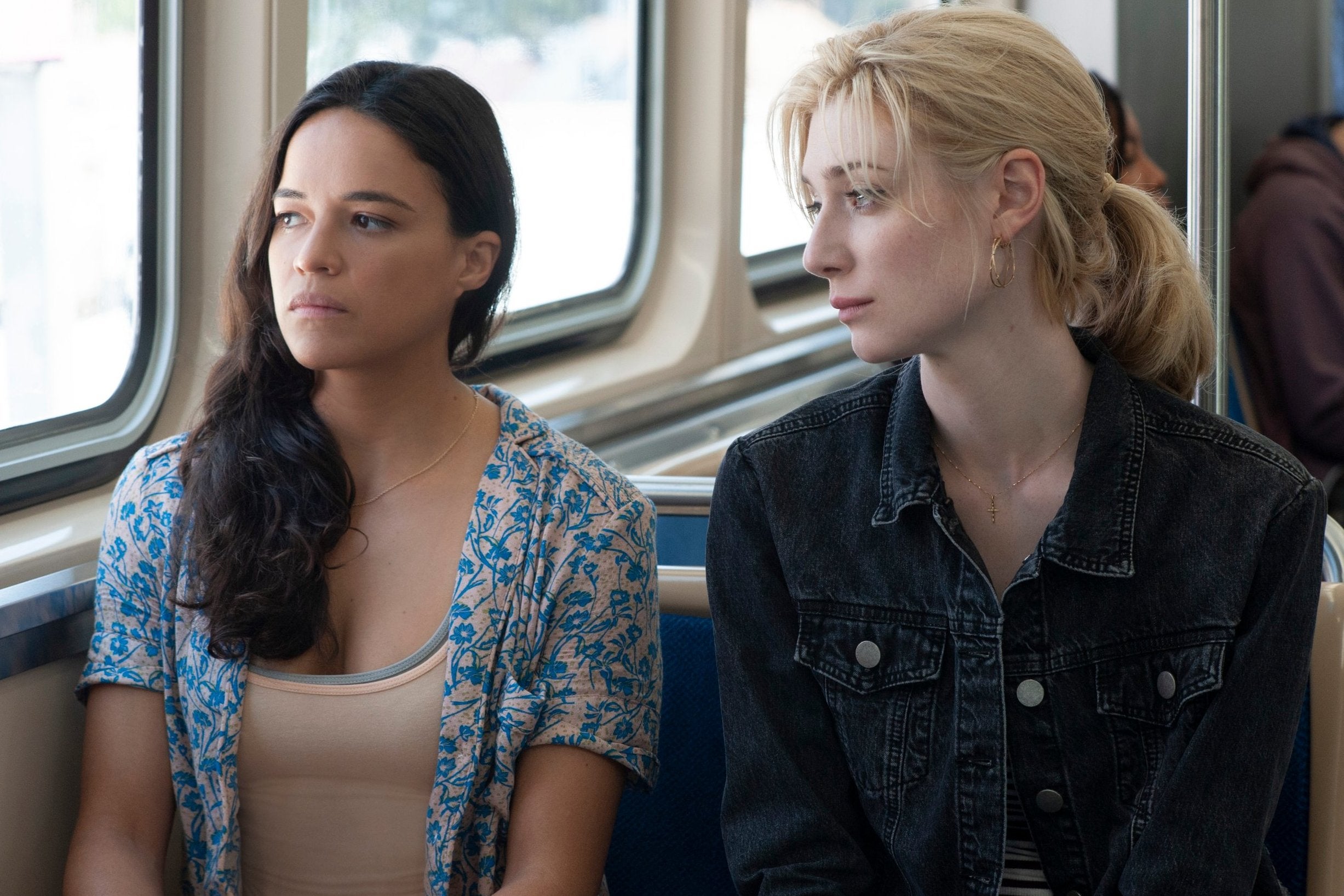 Michelle Rodriguez and Elizabeth Debicki in ‘Widows’