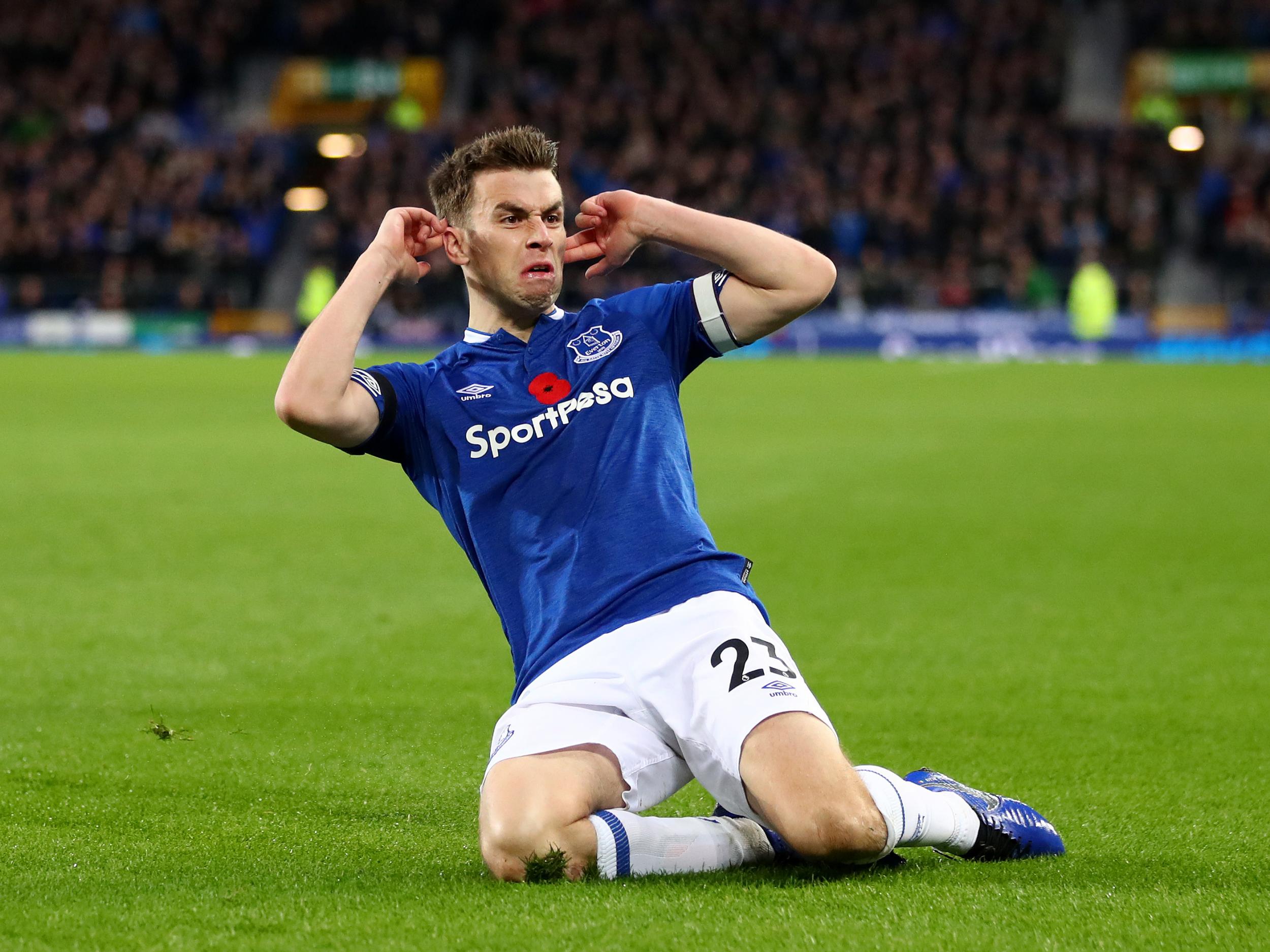 Coleman scored in Everton's 3-1 home win over Brighton on Saturday