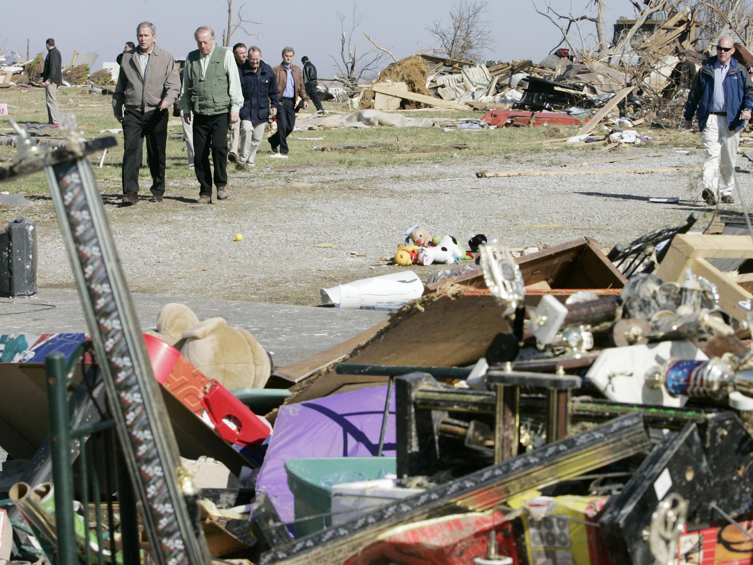 The last time a large scale US political event was hit by extreme weather was in 2008, when a “Super Tuesday” outbreak left 75 people dead as voters in 24 states headed to the polls in caucuses and primaries for a presidential election