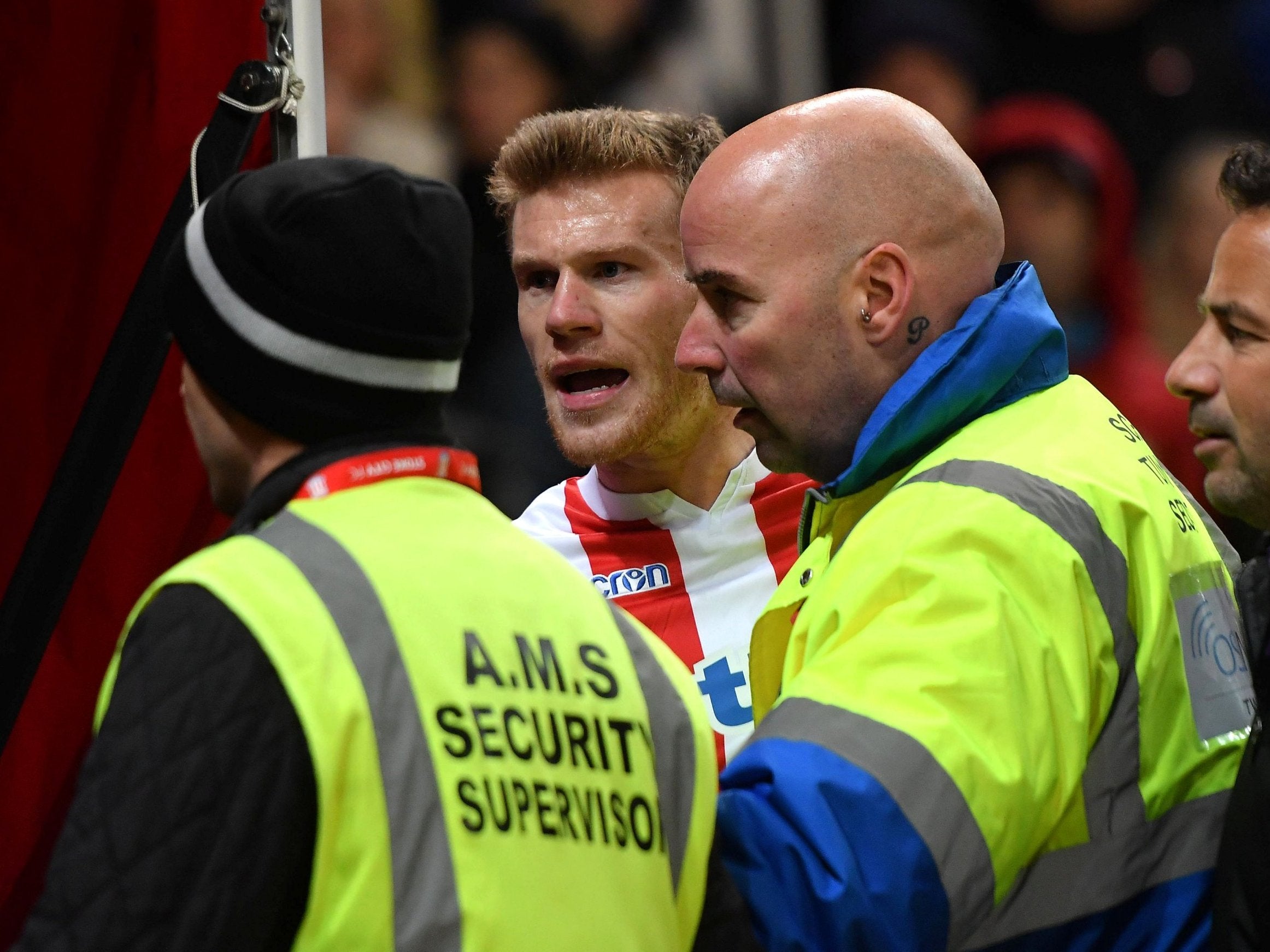 James McClean has previously needed to be separated from fans abusing him by stewards