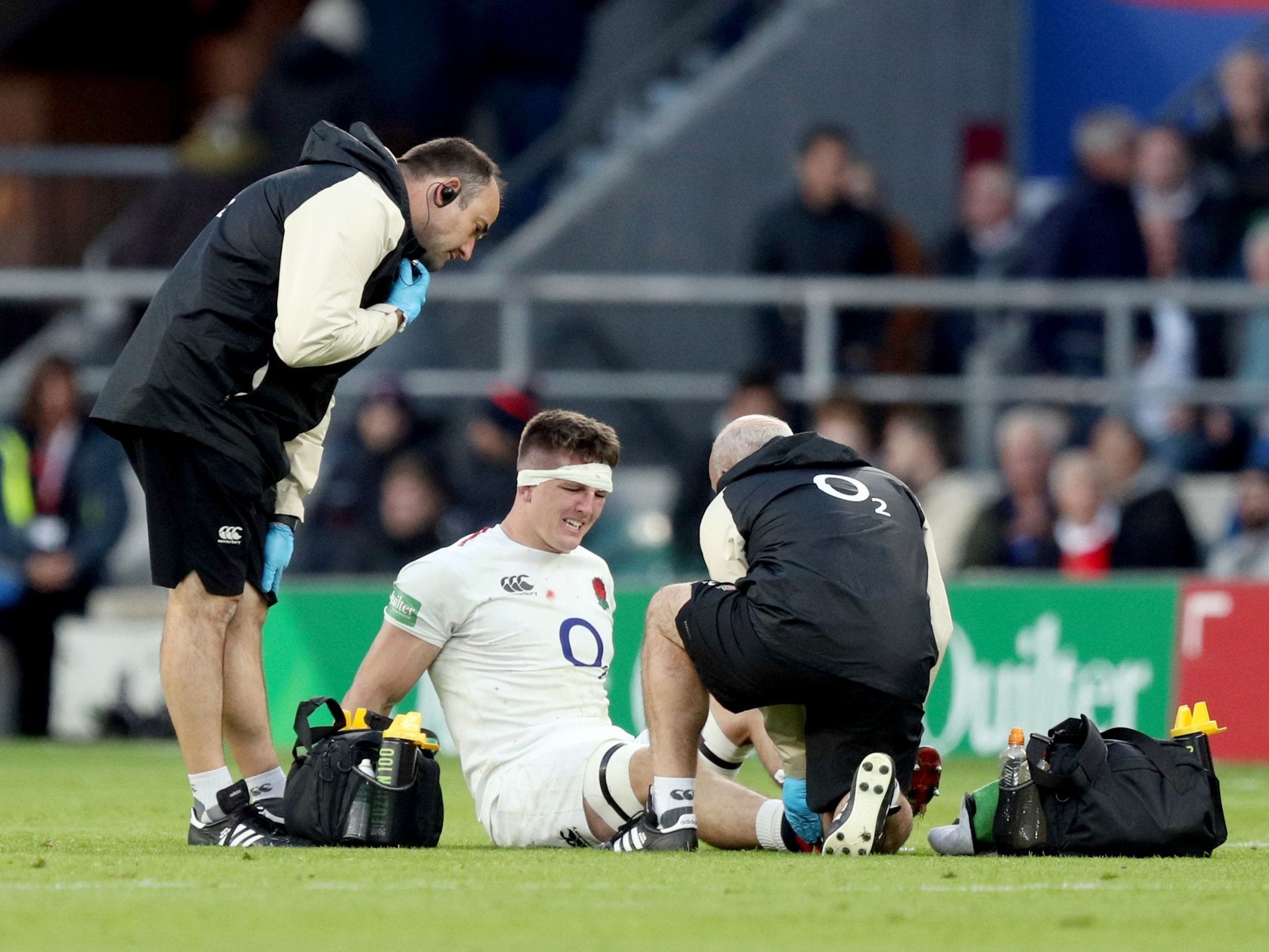 Tom Curry will have an ankle injury assessed ahead of the New Zealand match