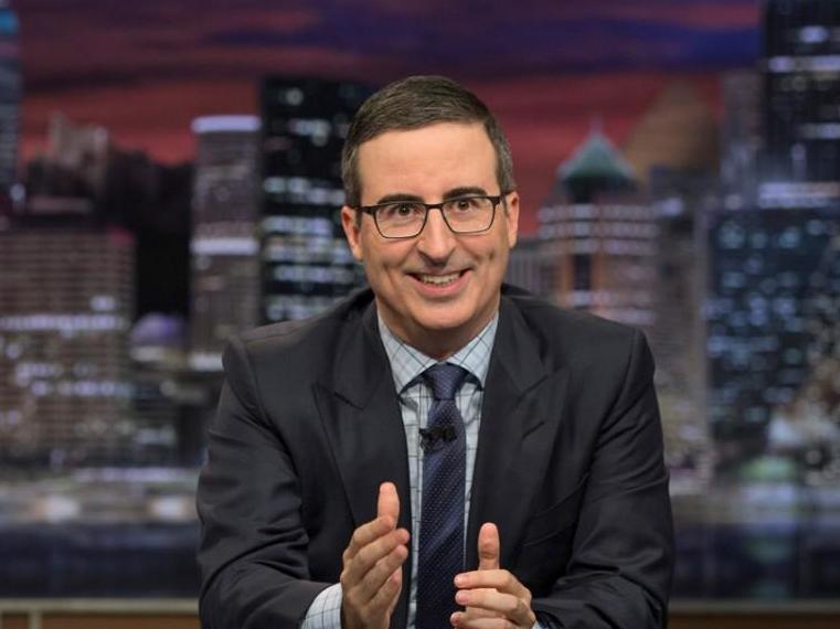 John Oliver hosting 'Last Week Tonight'