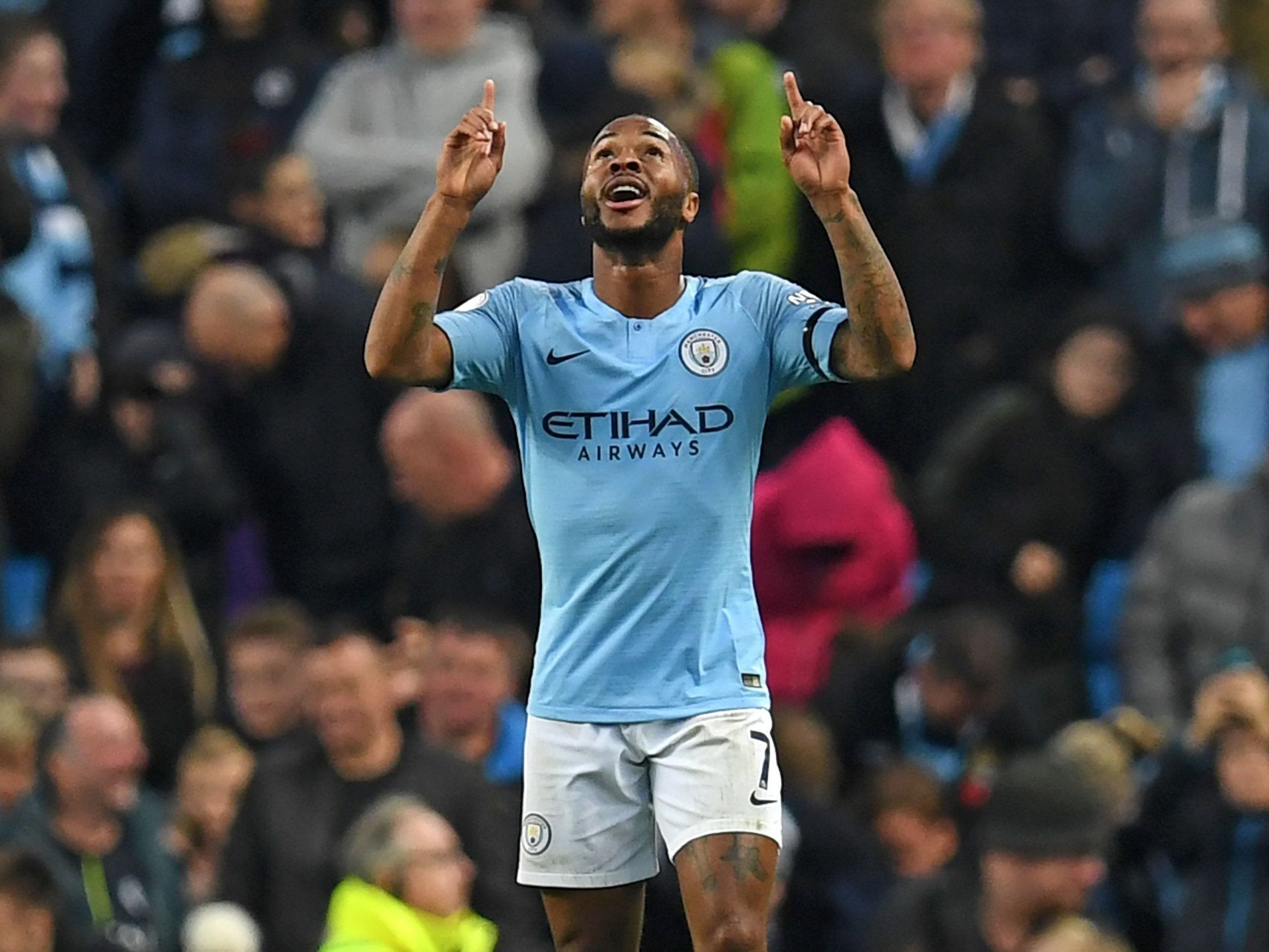 'Raheem Sterling, he's top of the league' is the chant he can't get enough of