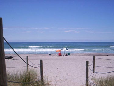 The New Zealand beach where the camper spotted the baby