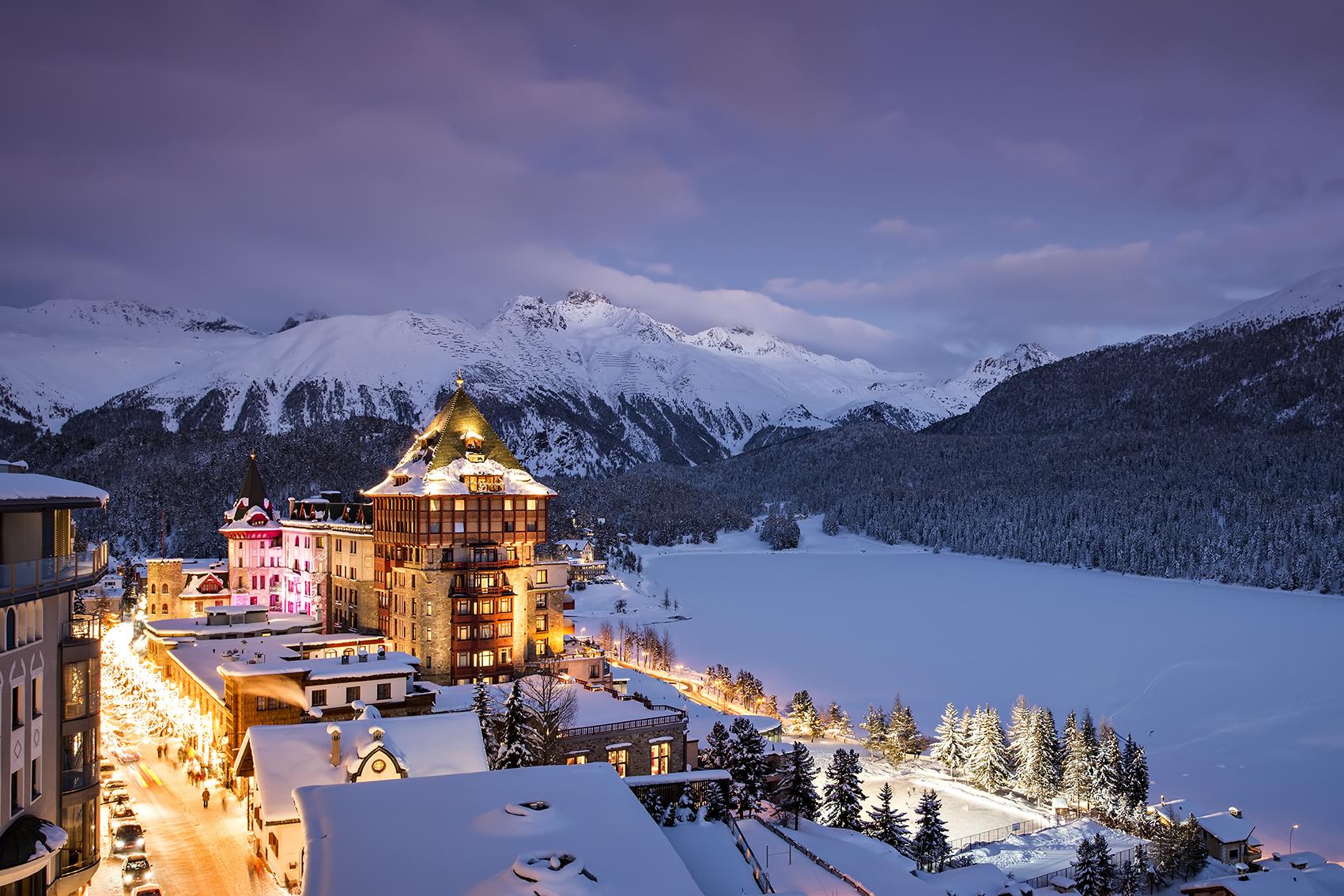 Art and skiing combine in St Moritz (Badrutt’s Palace)