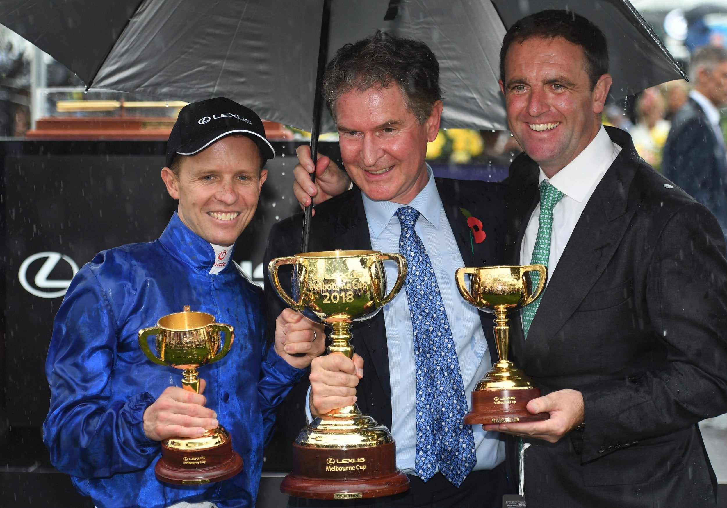 McEvoy, Godolphin CEO Hugh Anderson and trainer Charlie Appleby