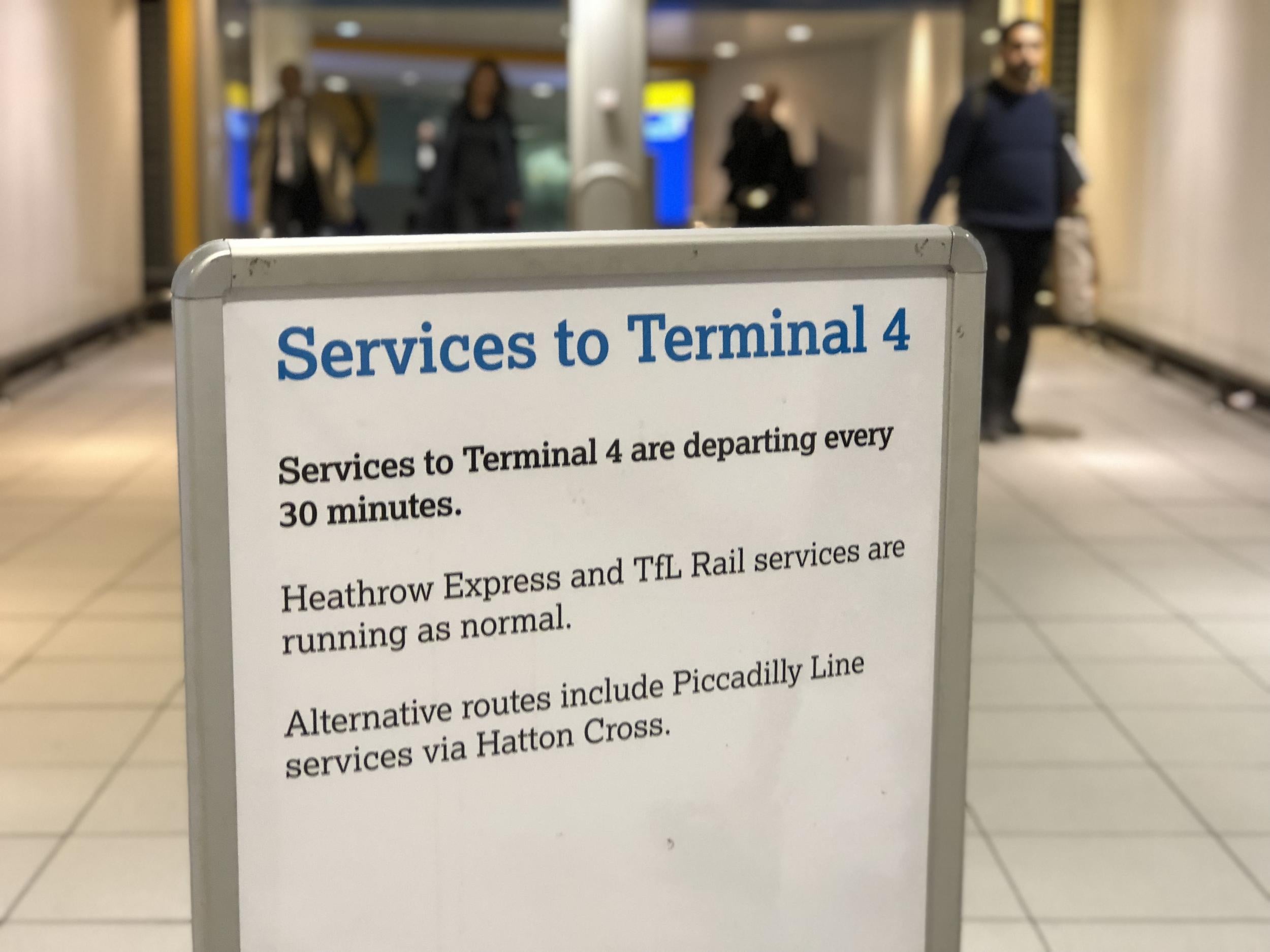 Next move? Passengers at Heathrow might end up taking two Tube trains between terminals