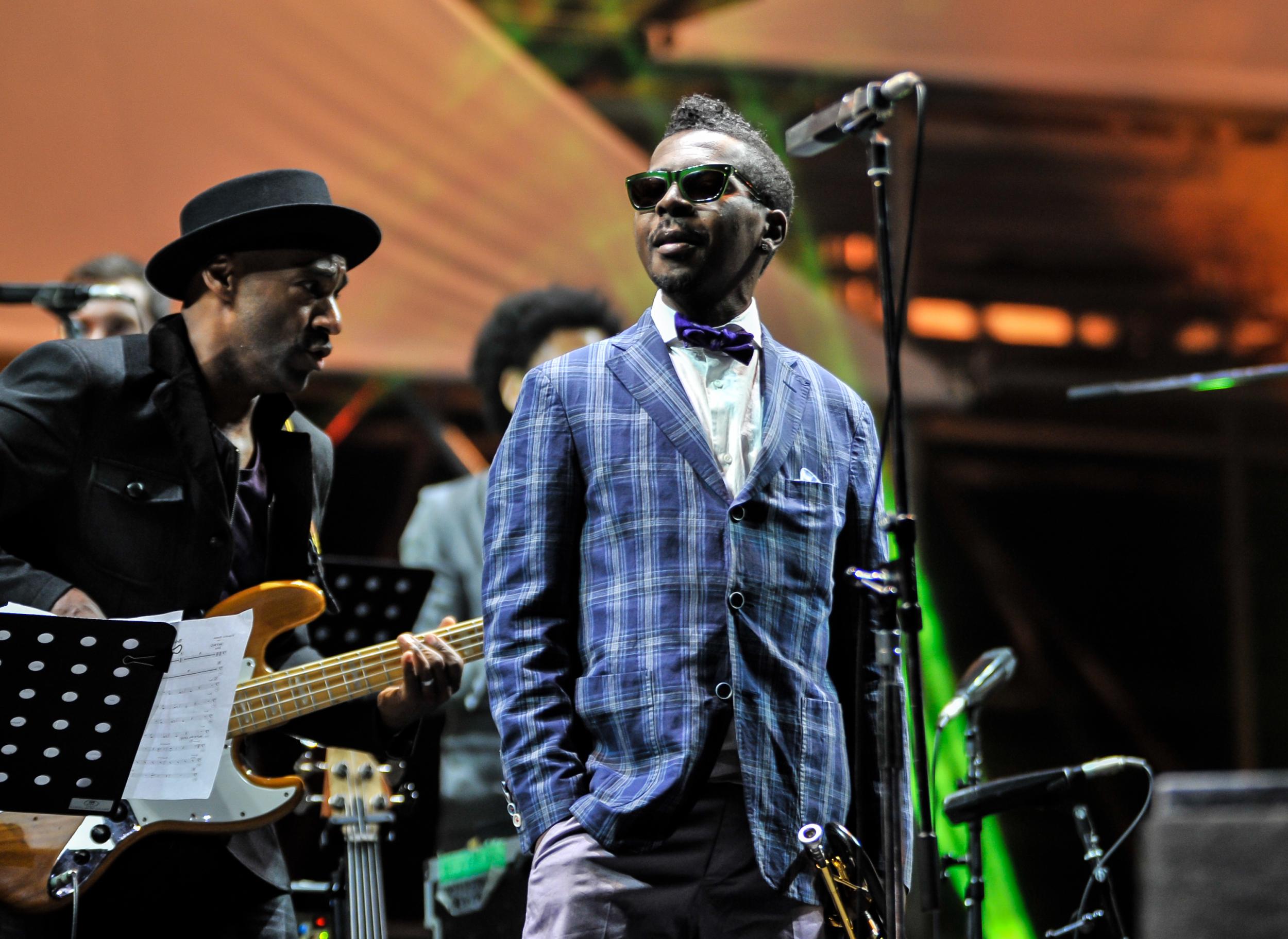 Marcus Miller and Roy Hargrove perform at the International Jazz Day Global Concert in 2014