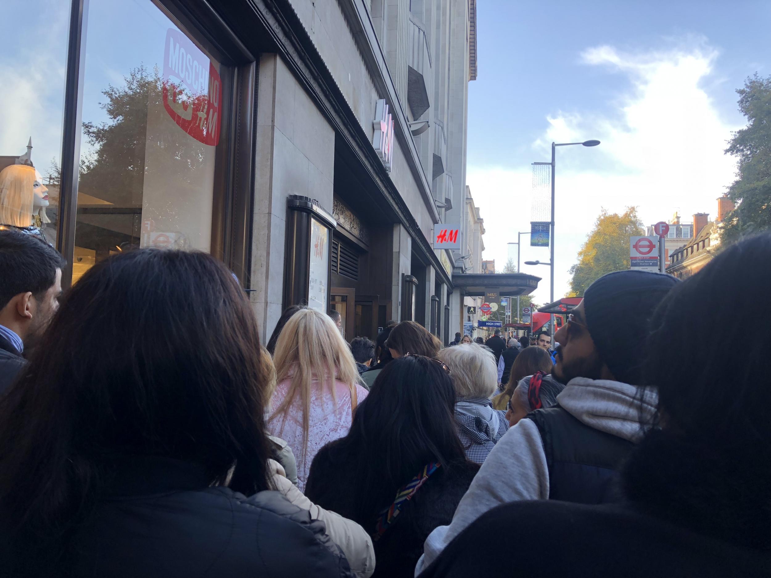 Fans started lining up outside the High Street Kensington store in the early hours of Thursday morning.