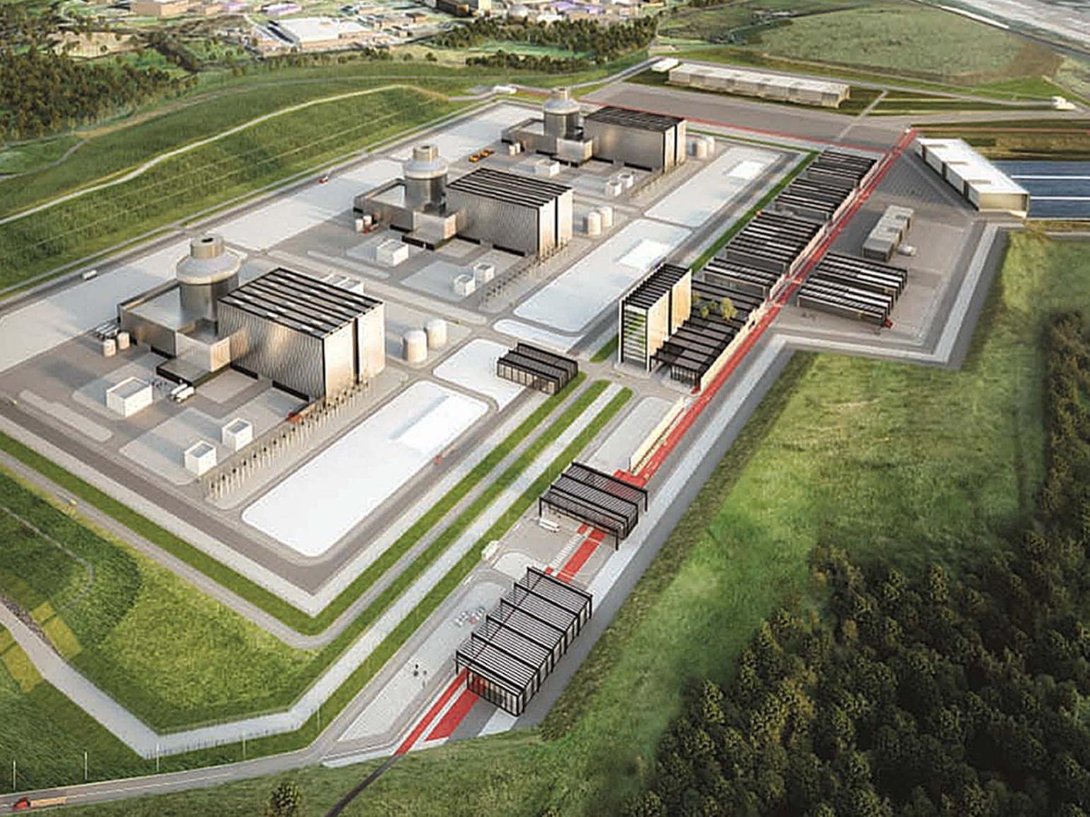 Artist's impression of the proposed Moorside nuclear plant