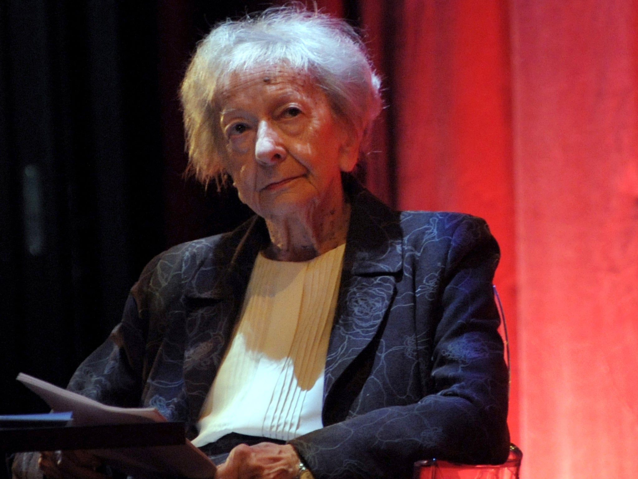 The Polish Nobel prize-winning poet Wislawa Szymborska