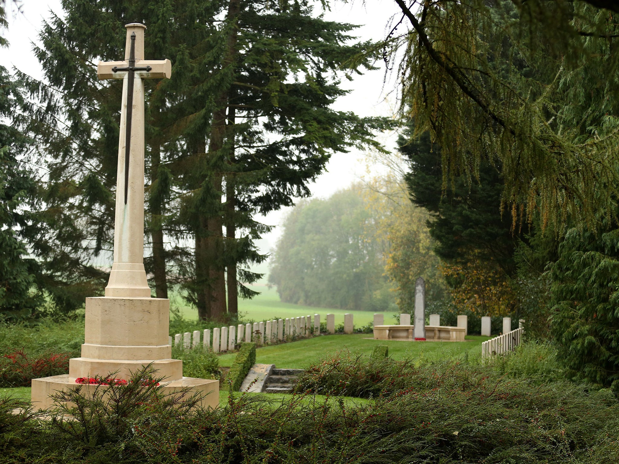 St Symphorien military cemetery in Mons, Belgium, where the first and last casualties of the western front are buried