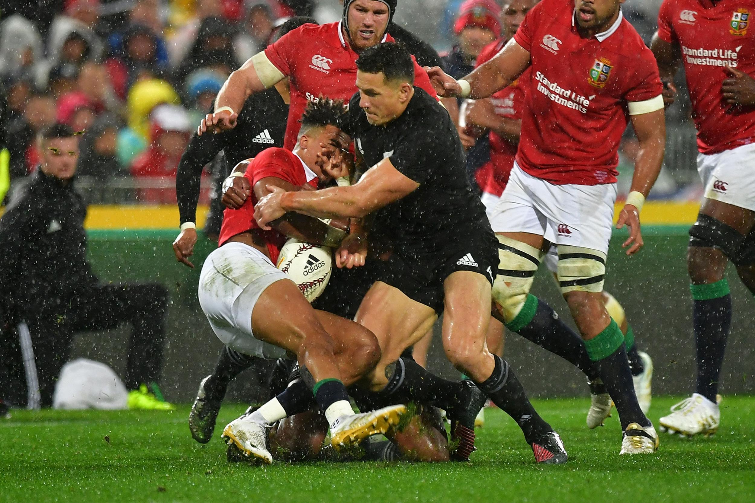 Sonny Bill Williams was sent off in the second Lions Test for a shoulder charge on Anthony Watson (Getty )