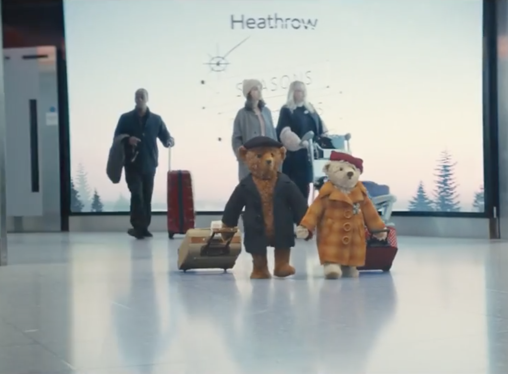 Happy homecoming? A still from Heathrow’s Christmas ad