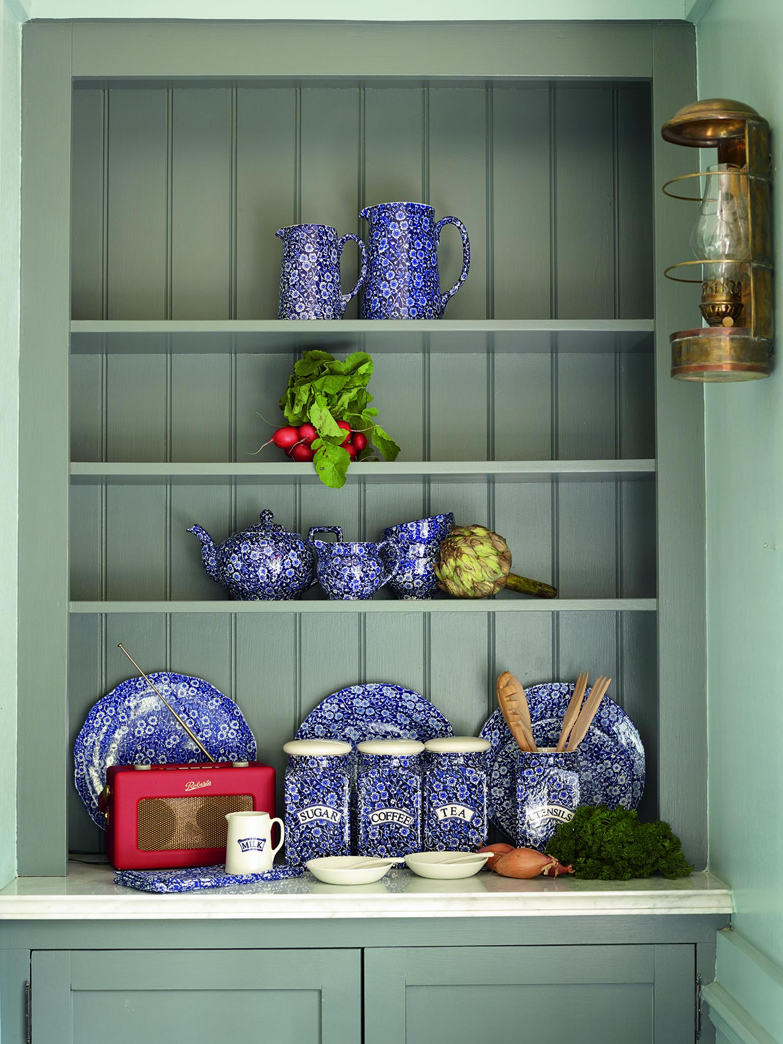 Blue Calico collection, from £12, Burleigh