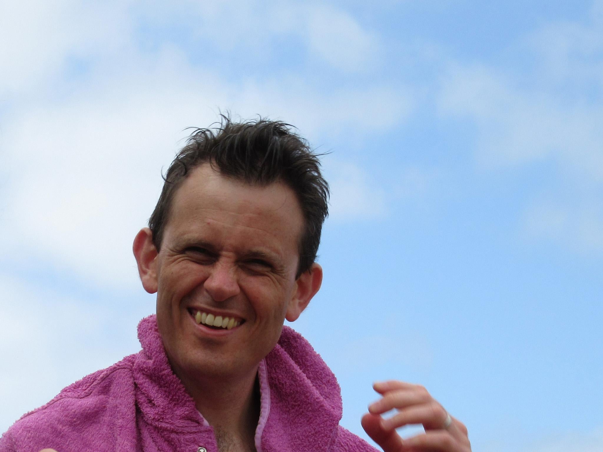 Will dries off after a dip (Lesley Gore)