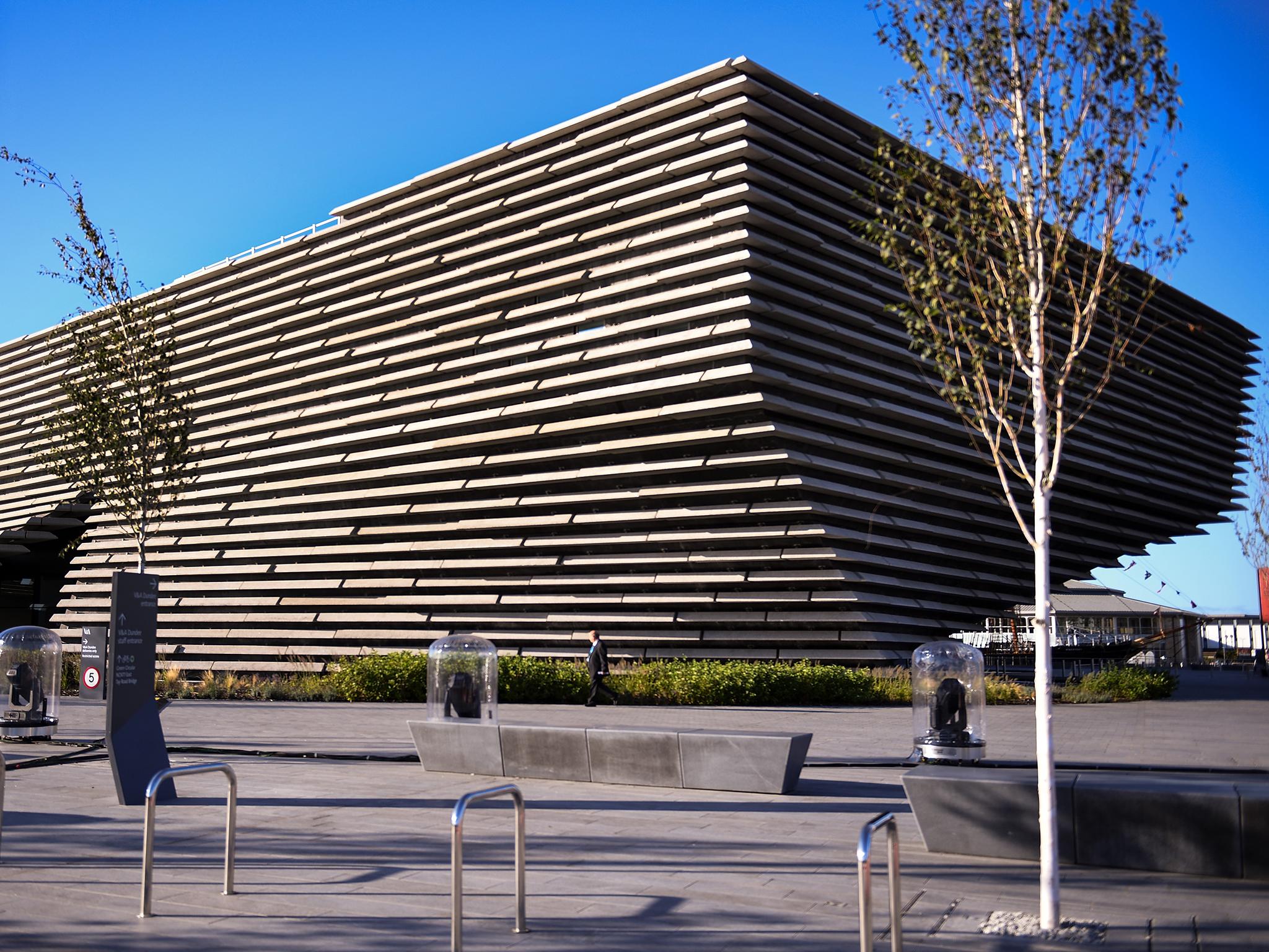 Japanese architect Kengo Kuma poses at the new V&A Museum of Design in September