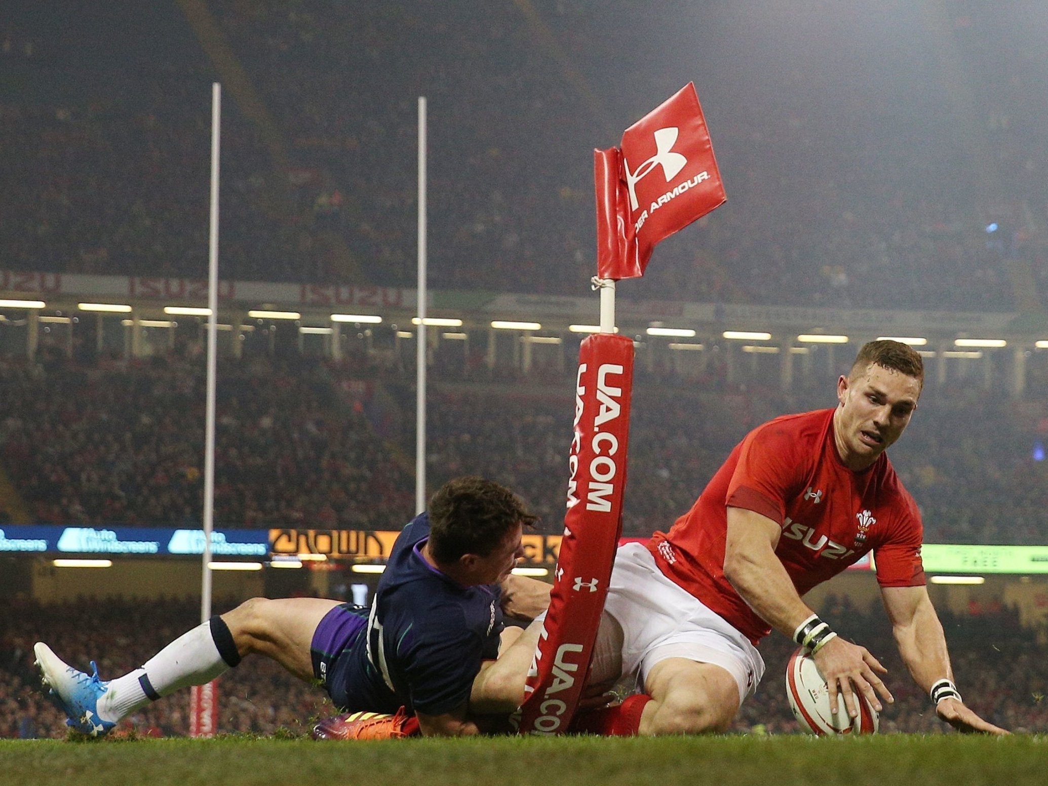 North became Wales' third-highest try scorer on his 77th cap last weekend