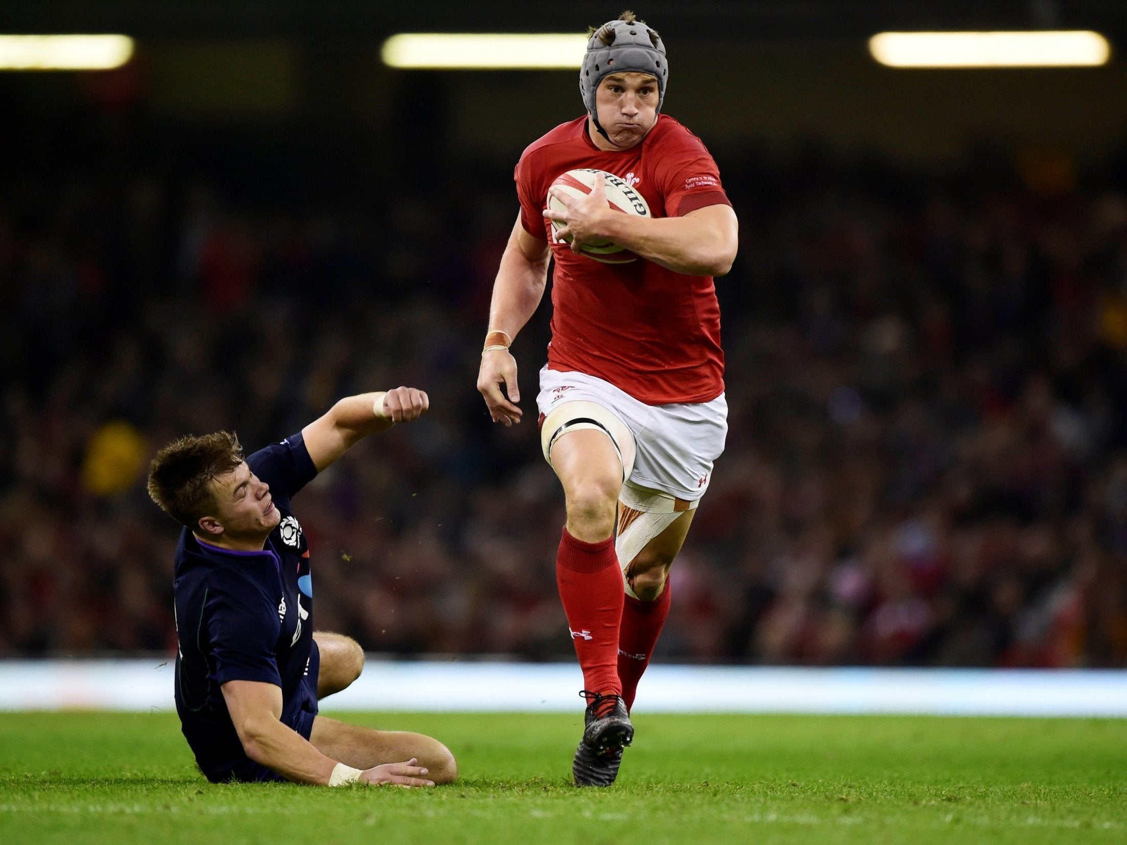 Jonathan Davies suffered a broken ankle in this very match 12 months ago