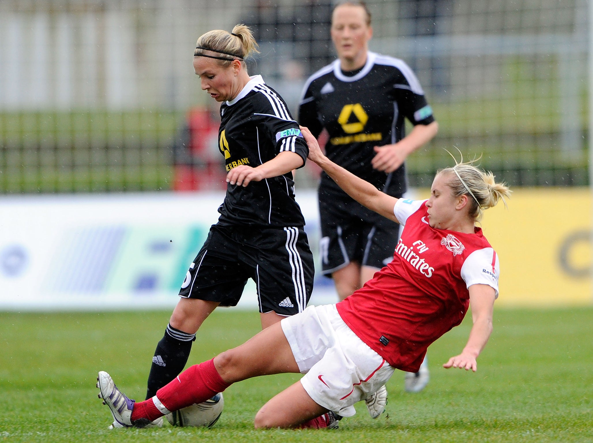 Houghton during her time at Arsenal