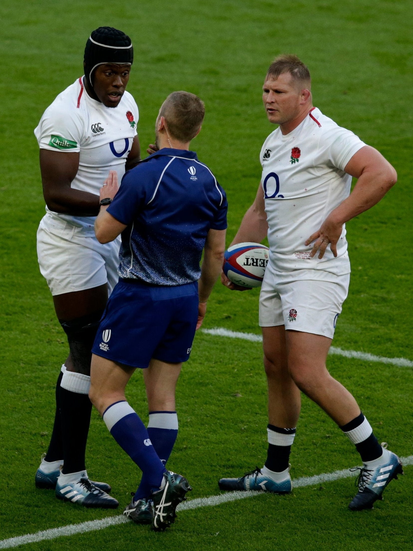 Itoje was given a number of warnings from referee Angus Gardner