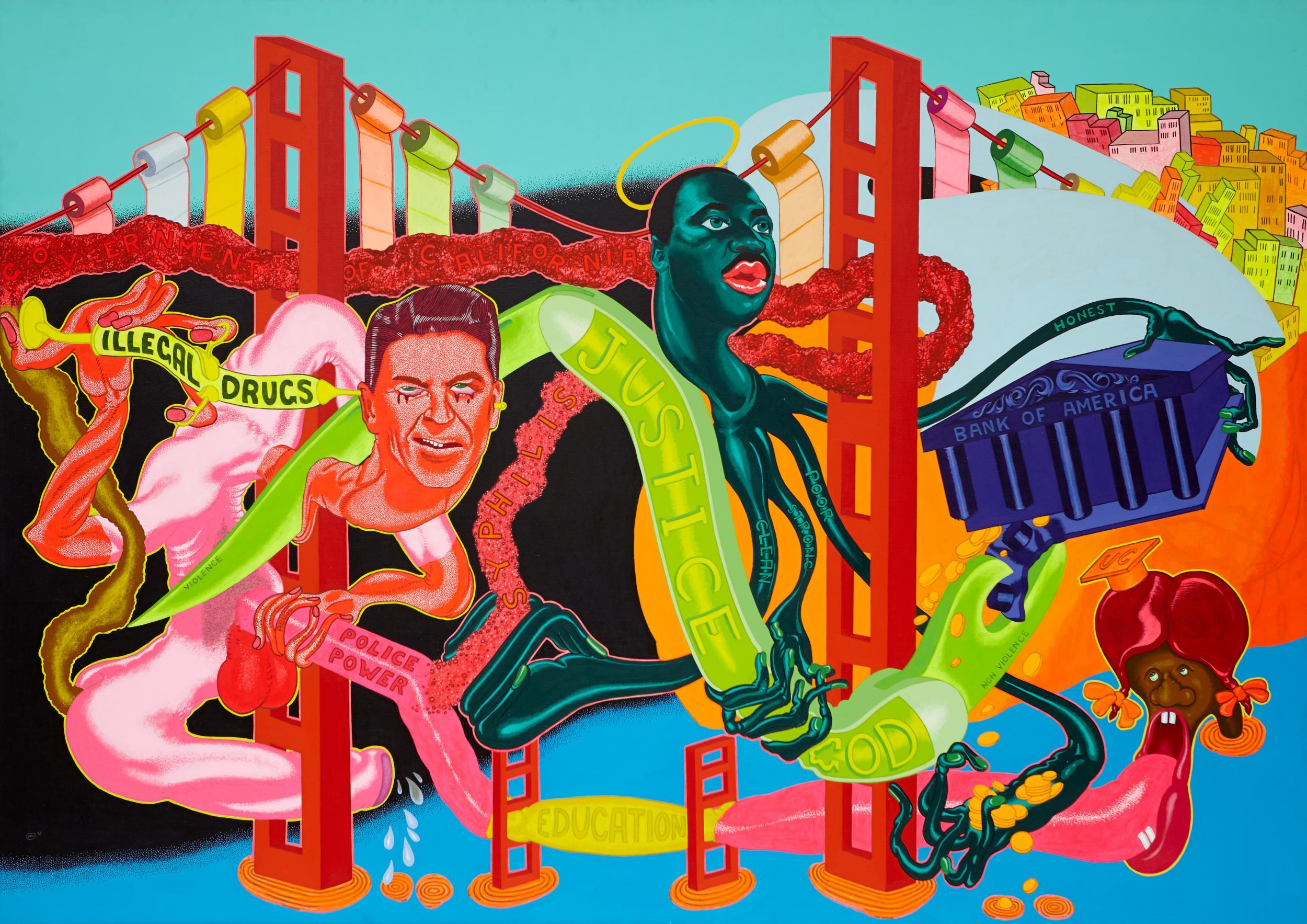 Government of California (1969), by Peter Saul