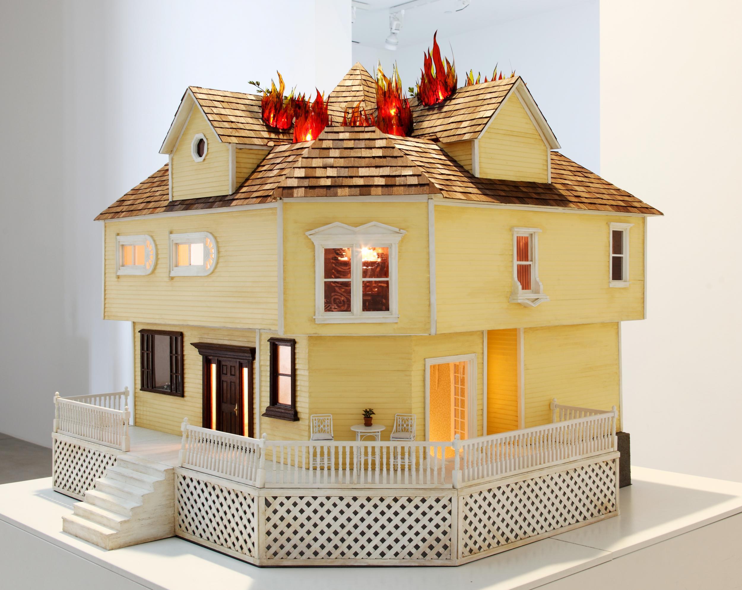 House on Fire (1999) by Sarah Anne Johnson, representing the private pain of her grandmother following brutal, experimental treatment for postpartum depression