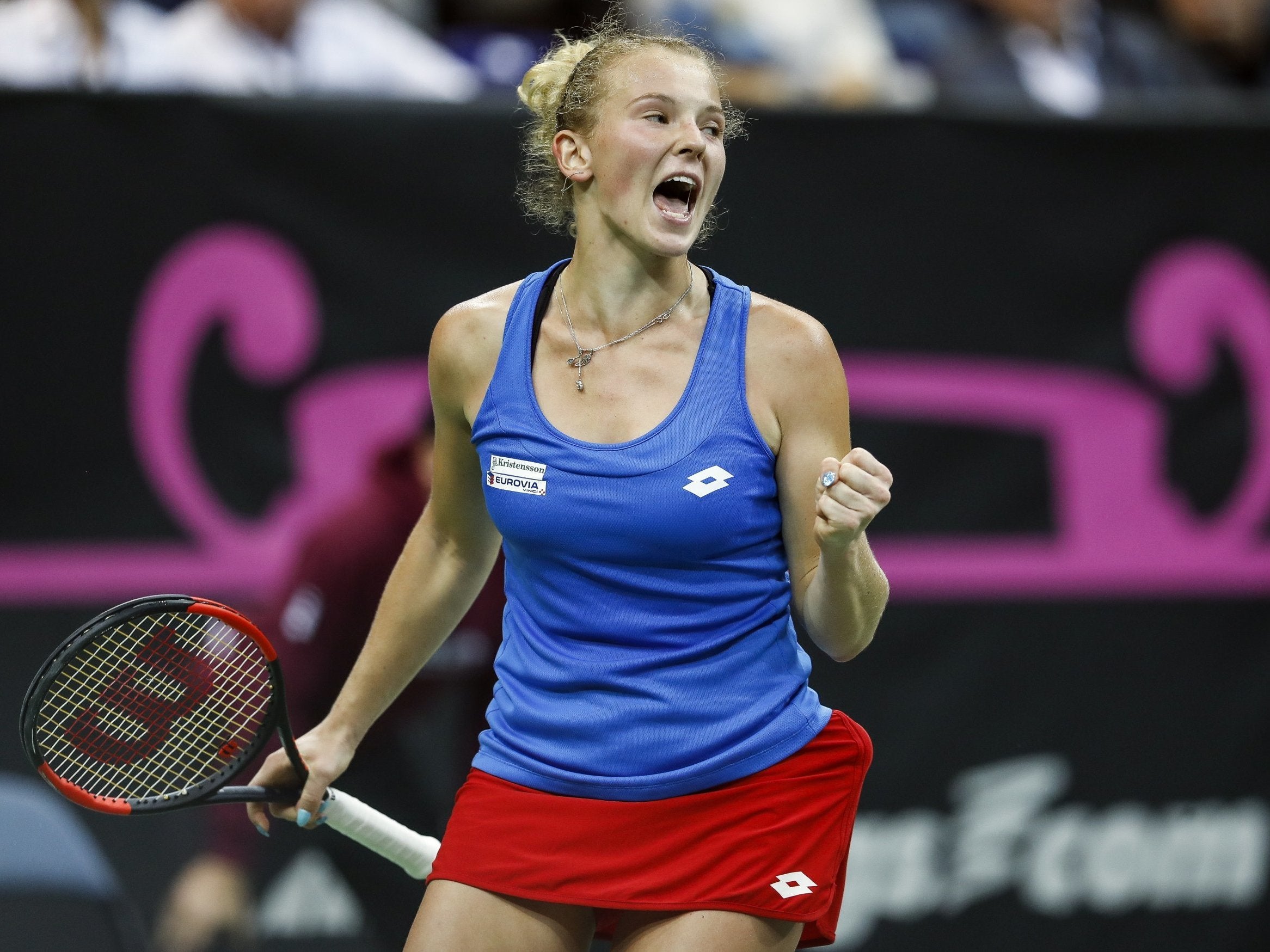 Katerina Siniakova's win against Alison Riske was more straightforward