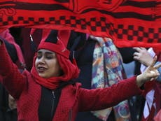 Iranian women allowed into top Tehran football match for first time in 37 years