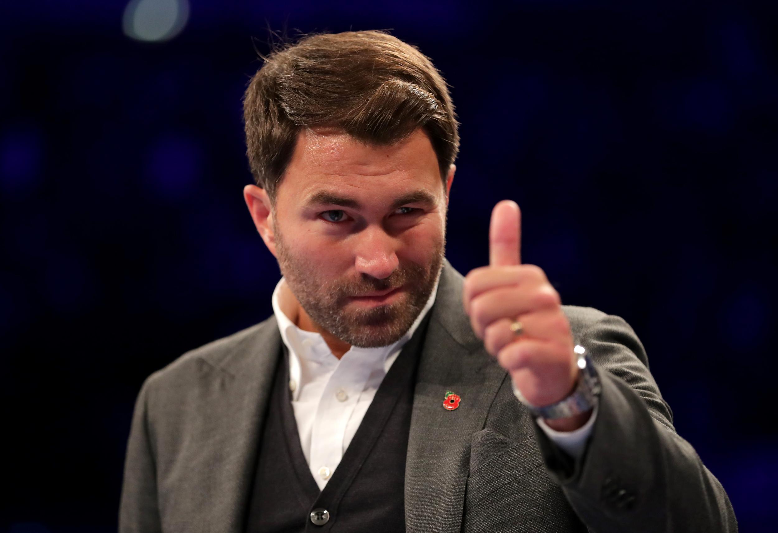 Promoter Eddie Hearn recently flew to Los Angeles