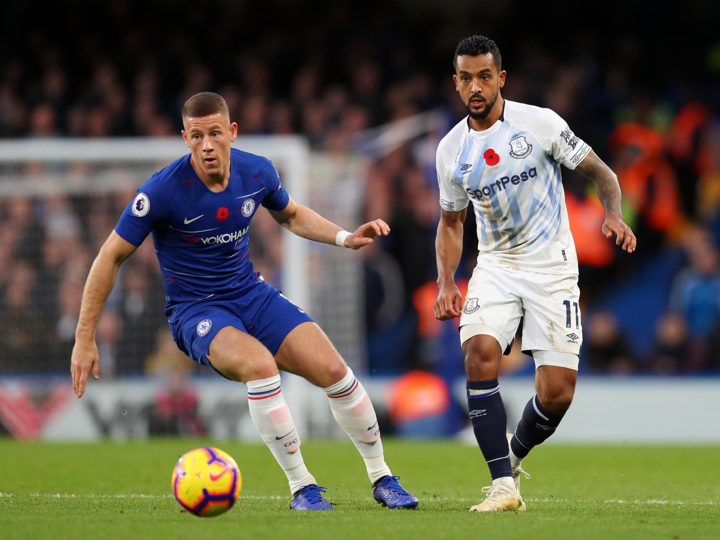 Ross Barkley in action against his former club