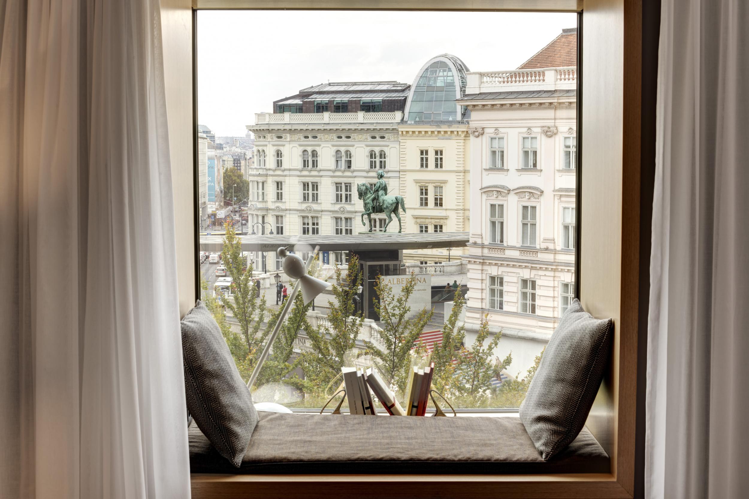 The reading nook at The Guest House