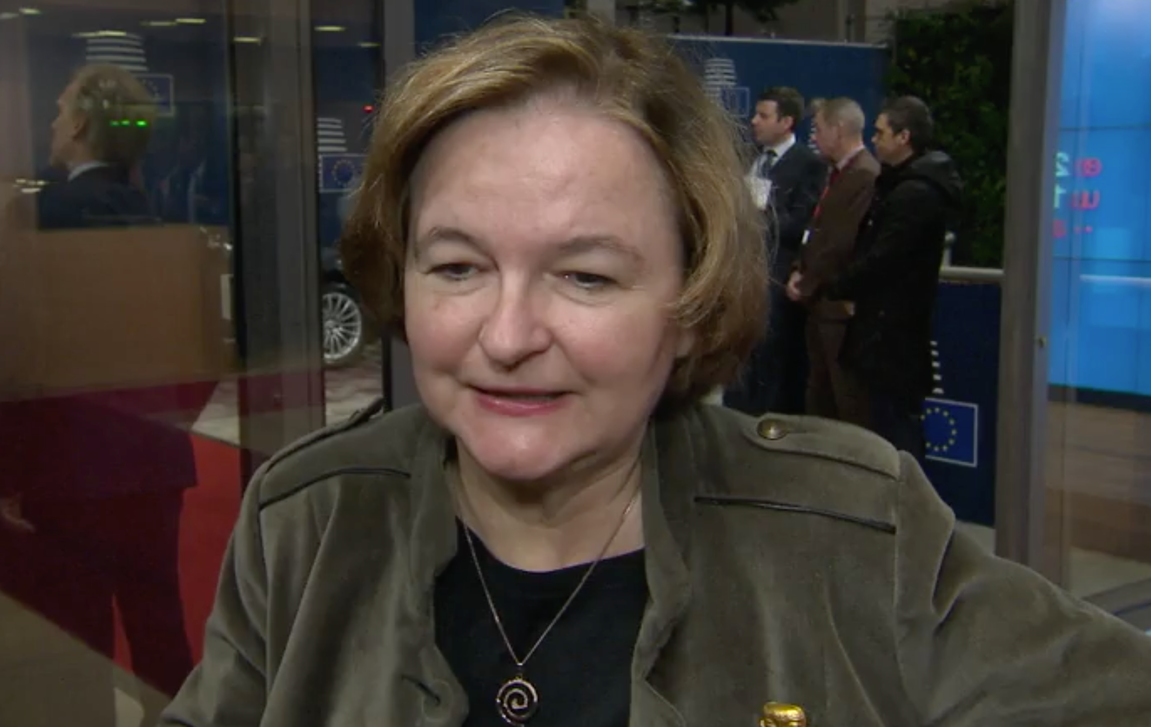 Nathalie Loiseau, France’s EU affairs minister, on the doorstep of the meeting