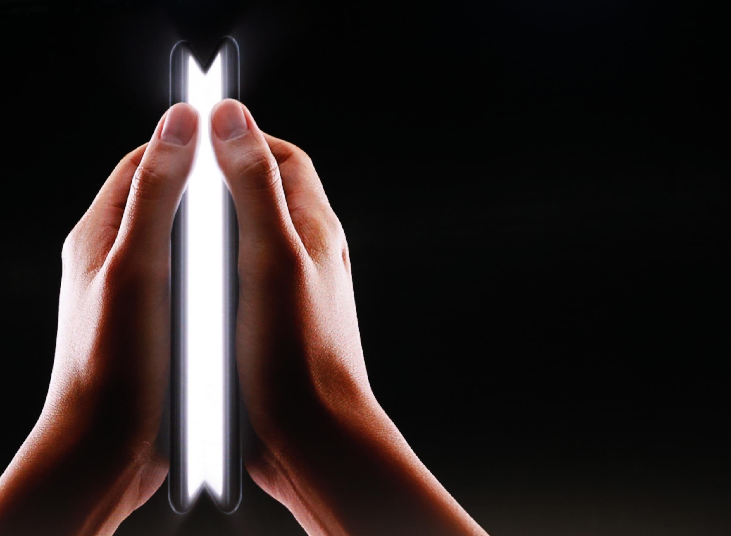 Samsung's new foldable screen smartphone was unveiled at a conference in California on 7 November, 2018