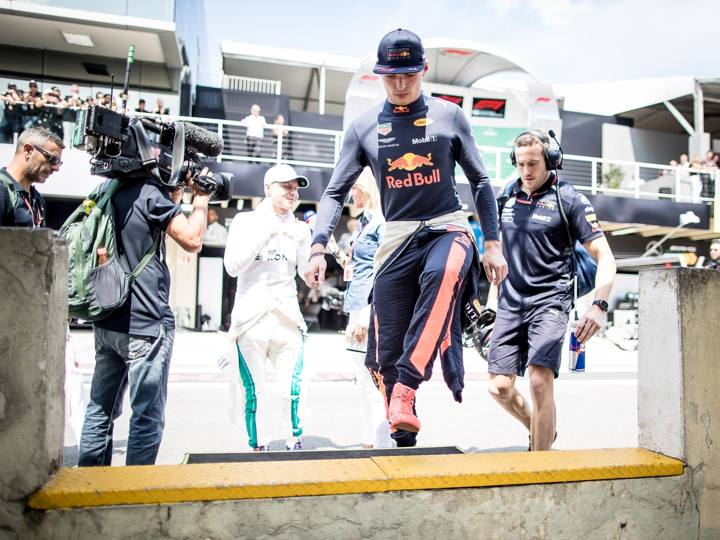 Max Verstappen sparked a bust-up with Esteban Ocon after sunday's race