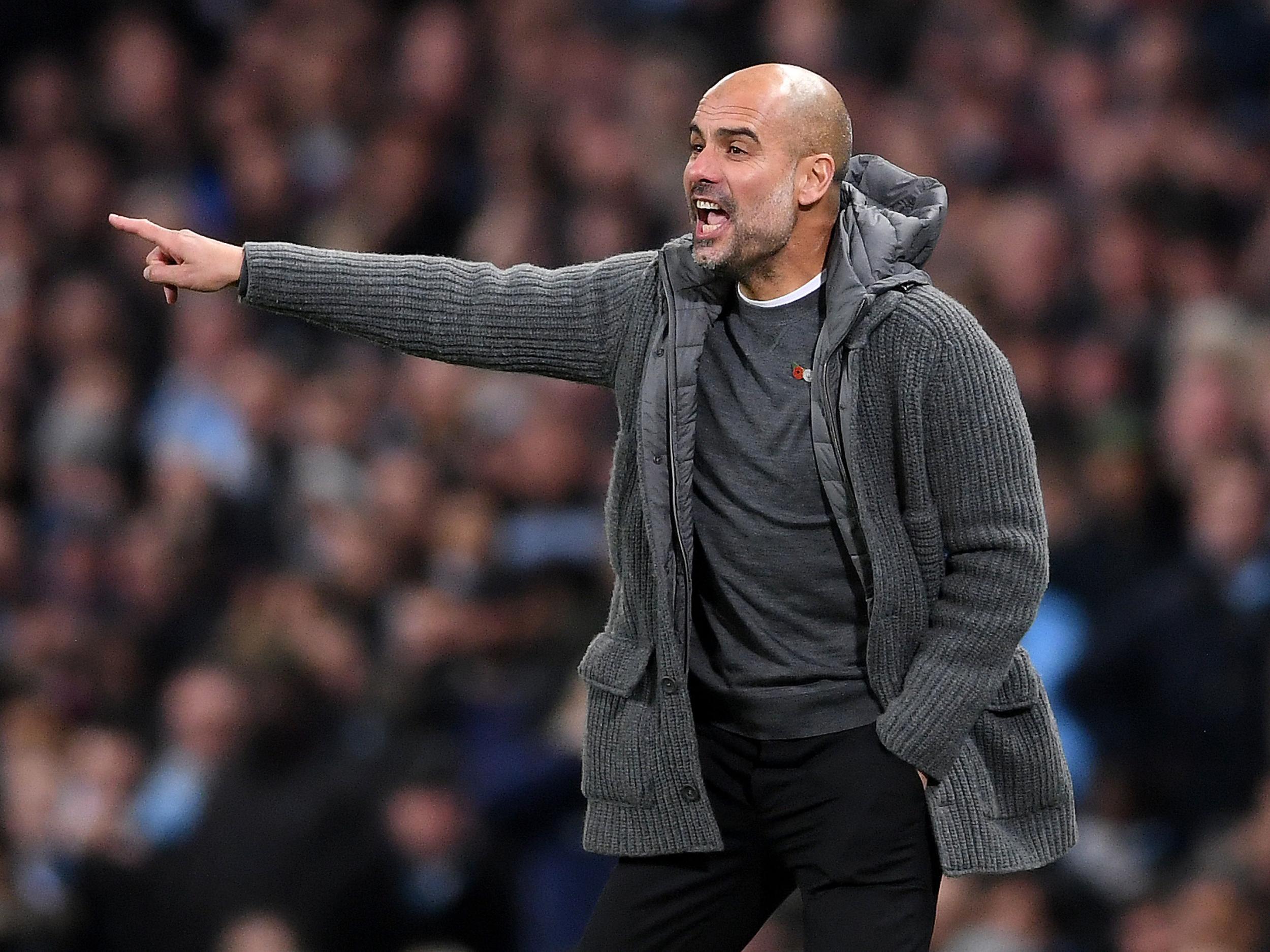 Pep Guardiola is happy with how his squad currently looks