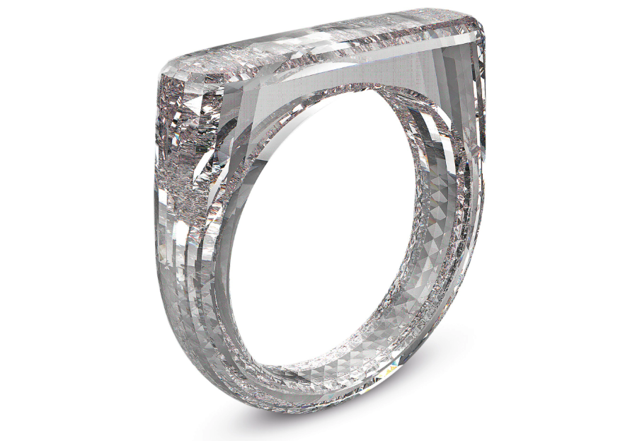 The ring will be made from one diamond block (Sotheby's)