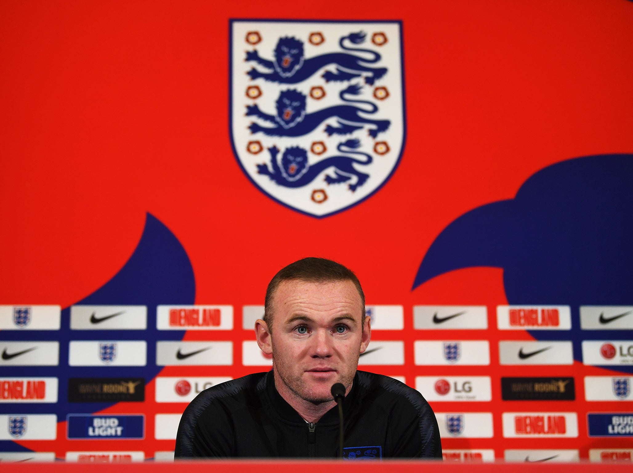 Rooney will start on the bench against the United States