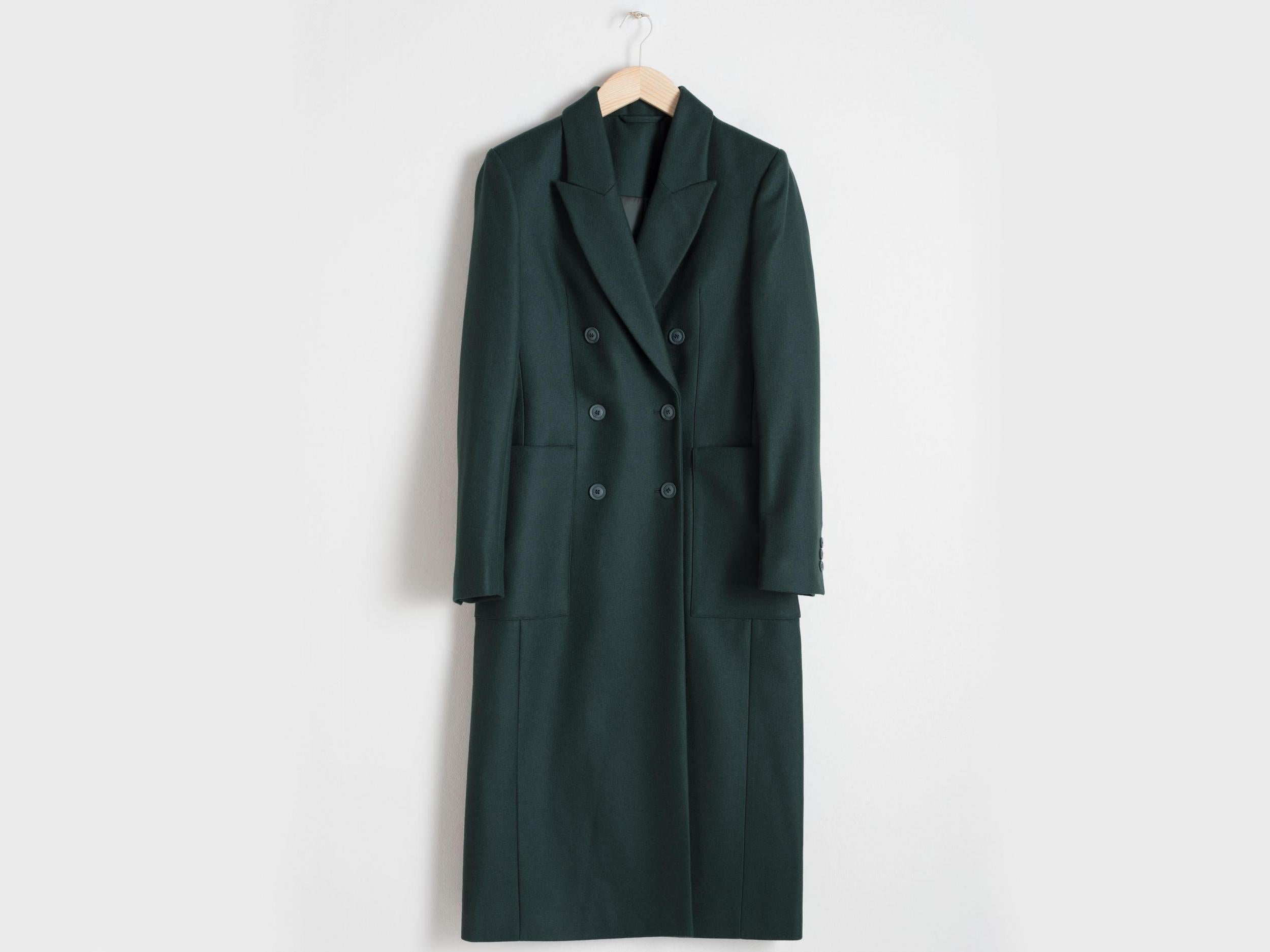 Wool blend double breasted coat, £169, &amp; Other Stories