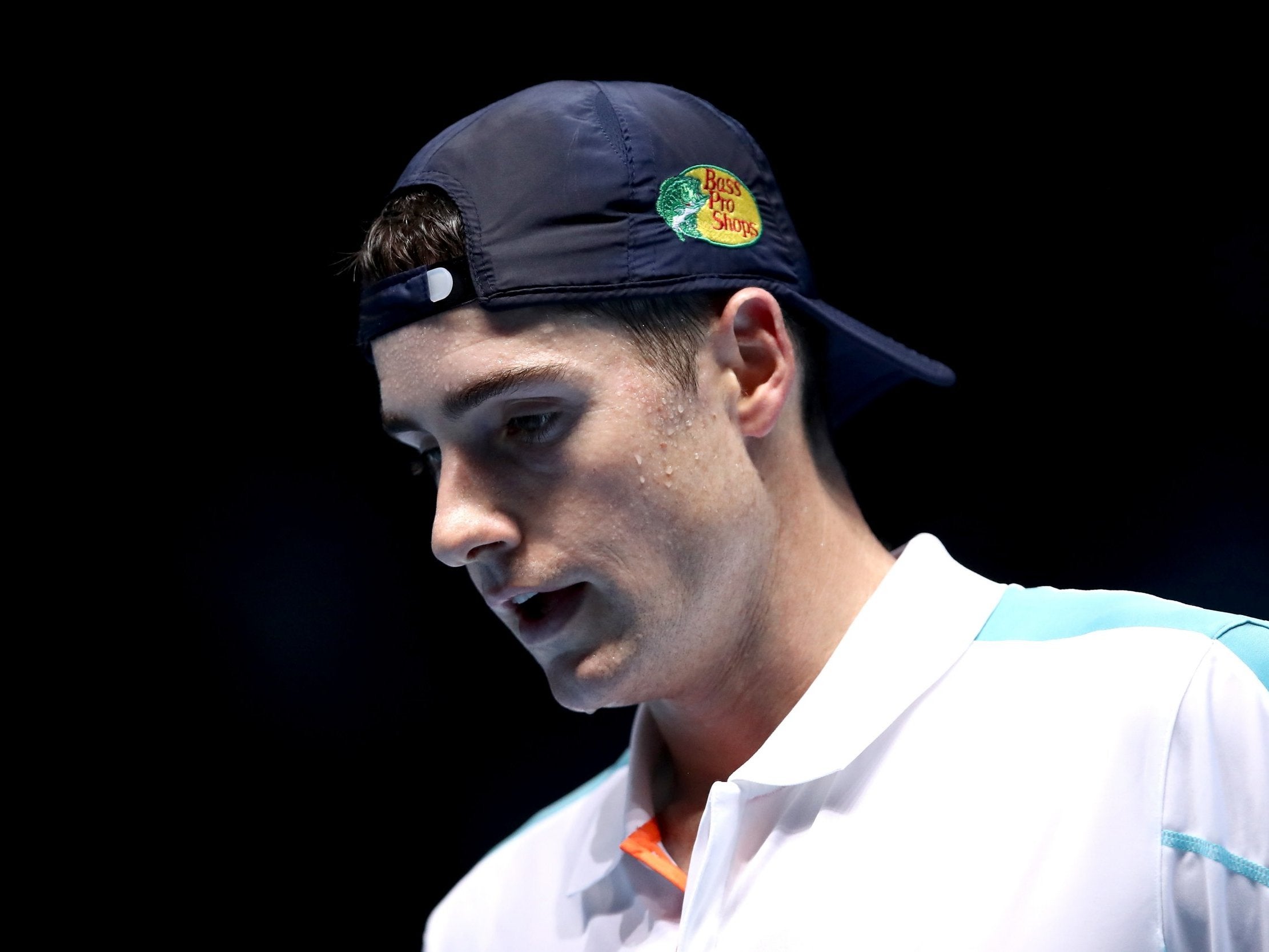 Isner was emotional after securing victory