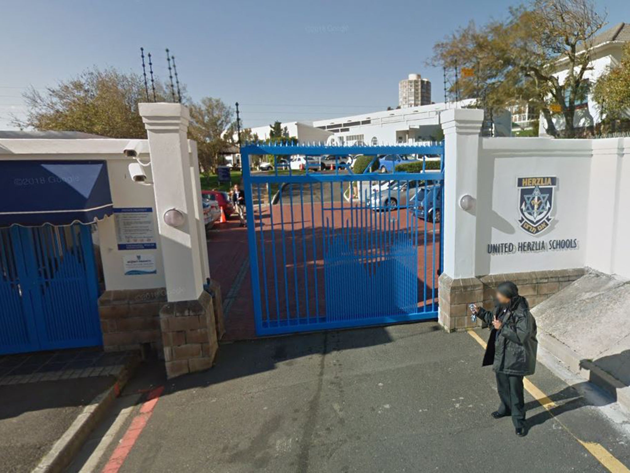 The grade nine pupils knelt in protest during an awards ceremony at United Herzlia Middle School in Cape Town, South Africa