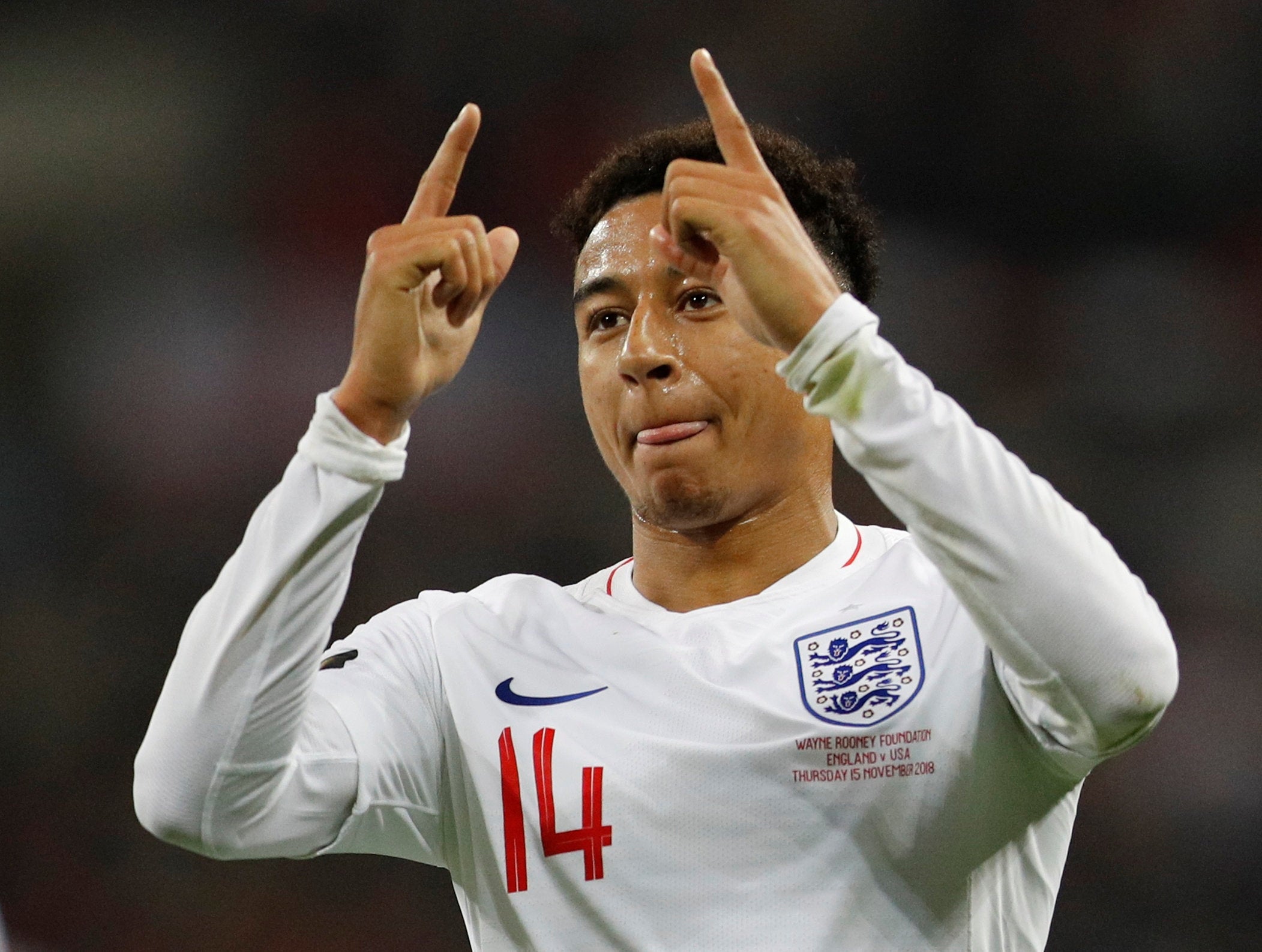 Lingard opened the scoring for England the lead on the night